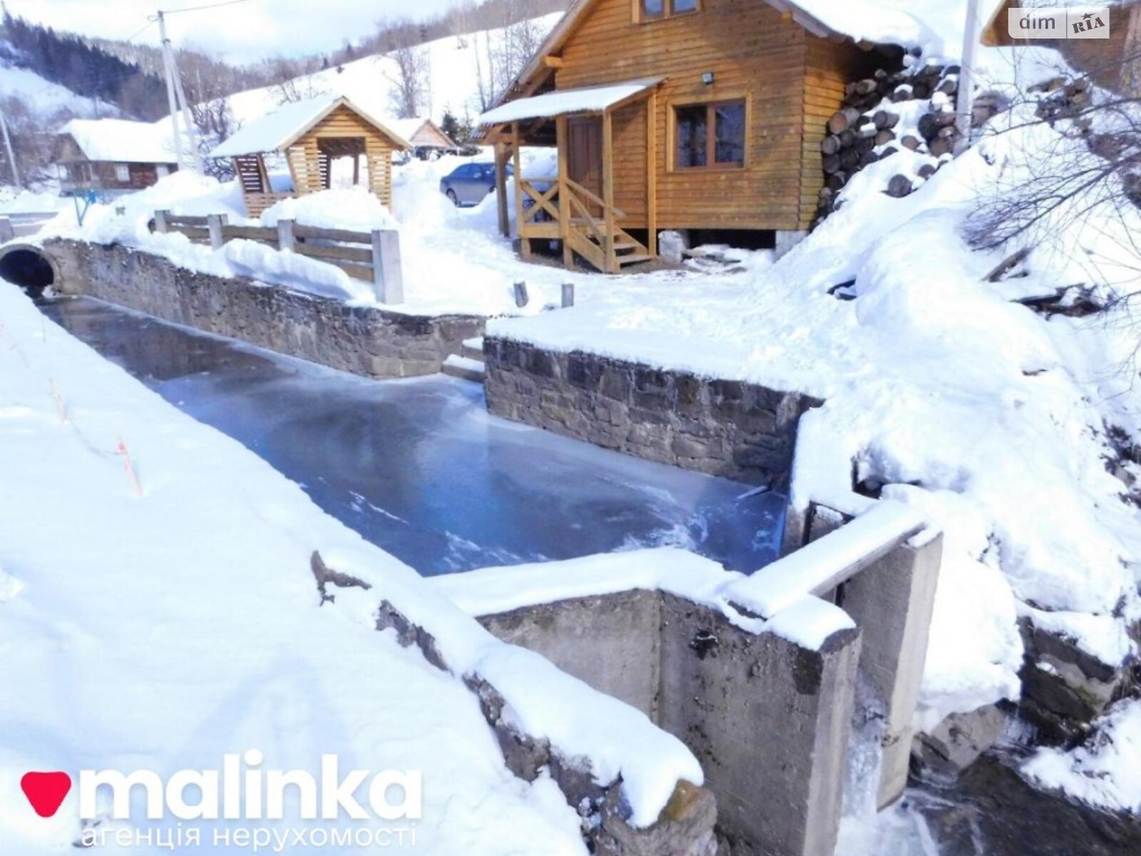 двухэтажный дом с балконом, 210 кв. м, дерево и кирпич. Продажа в Орявчике фото 1