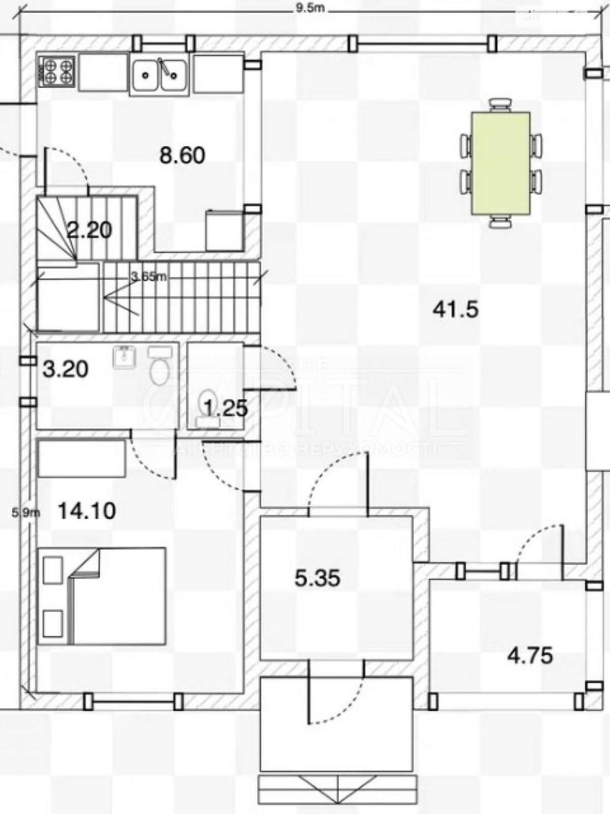 двухэтажный дом, 161.8 кв. м, кирпич. Продажа в Осещине фото 1 двухэтажный дом, 161.8 кв. м, кирпич. Продажа в Осещине фото 1