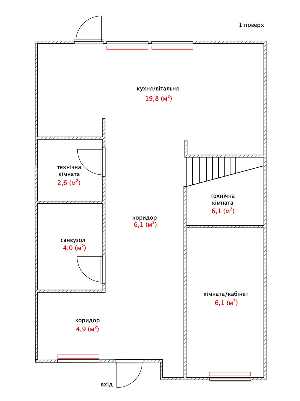 двоповерховий будинок, 113.9 кв. м, газобетон. Продаж у Осещині фото 1