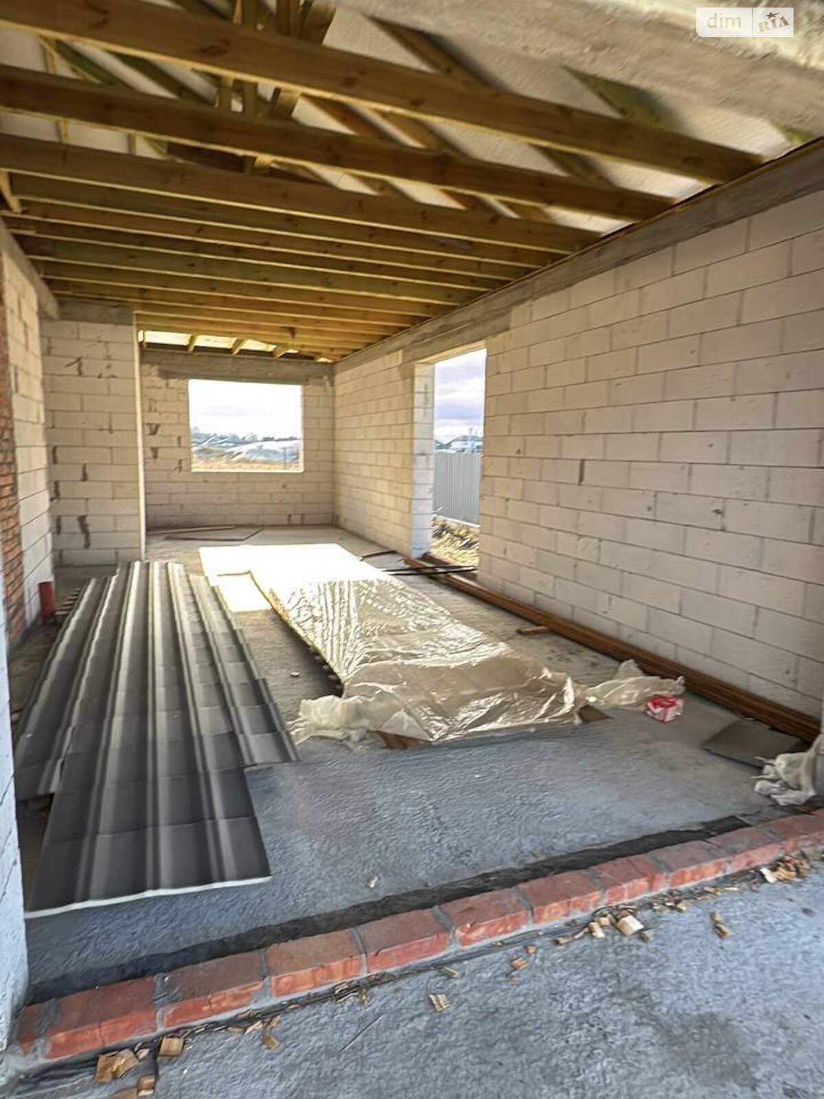 одноповерховий будинок з верандою, 140 кв. м, керамзітобетон. Продаж у Осещині фото 1