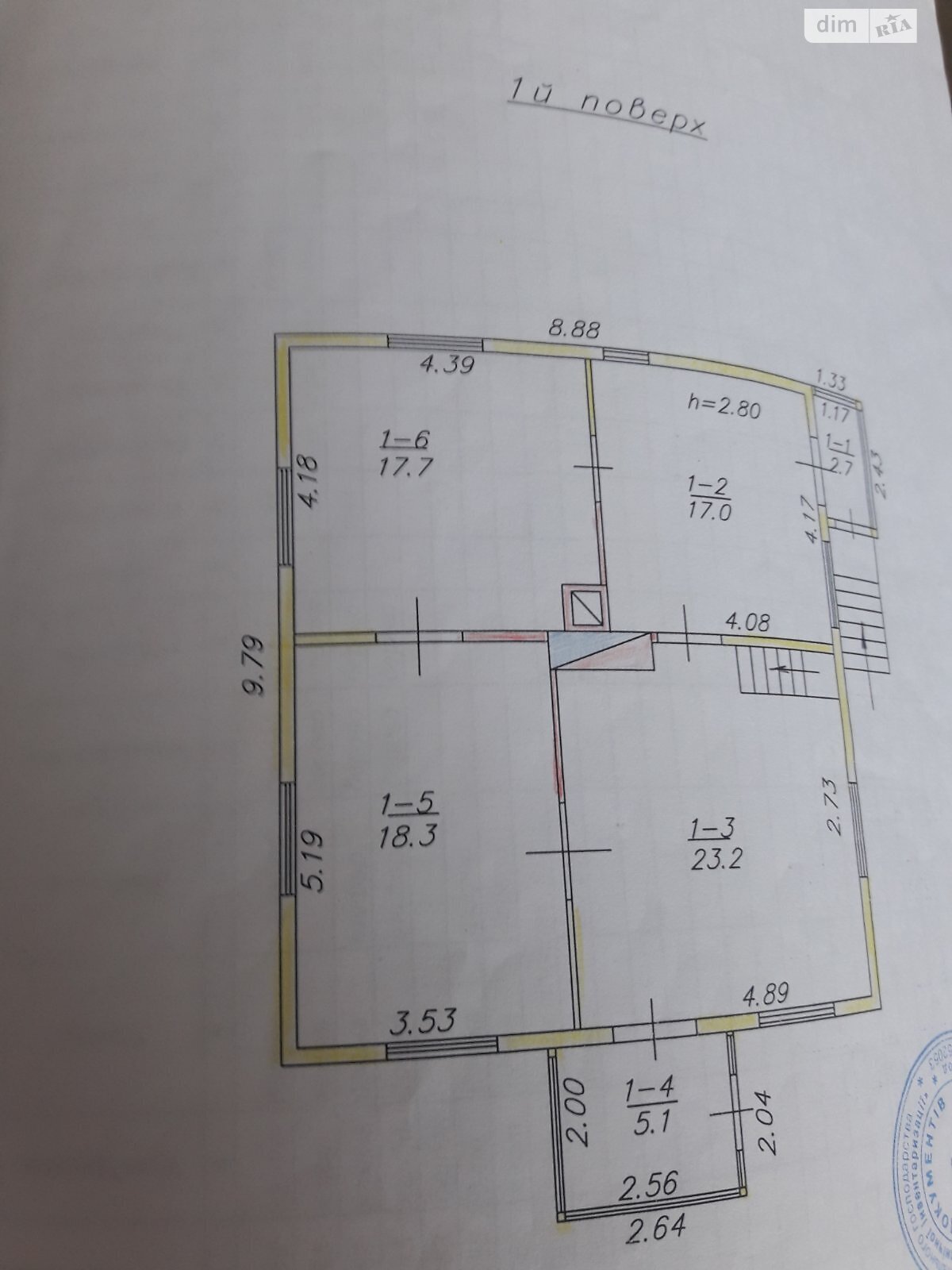 двухэтажный дом веранда, 151.2 кв. м, дерево и кирпич. Продажа в Остроге район Острог фото 1