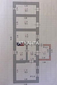 одноэтажный дом, 75 кв. м, дерево и кирпич. Продажа в Калаглии фото 2