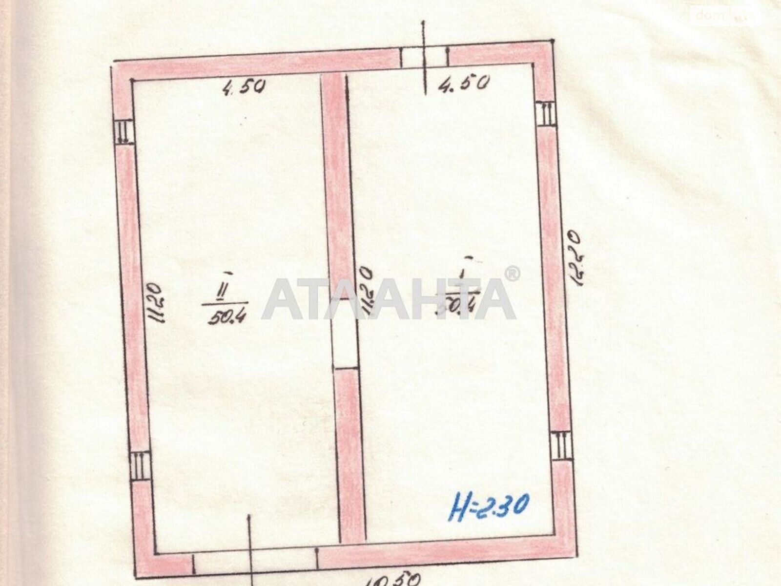 двоповерховий будинок, 340 кв. м, ракушечник (ракушняк). Продаж у Прилиманському фото 1