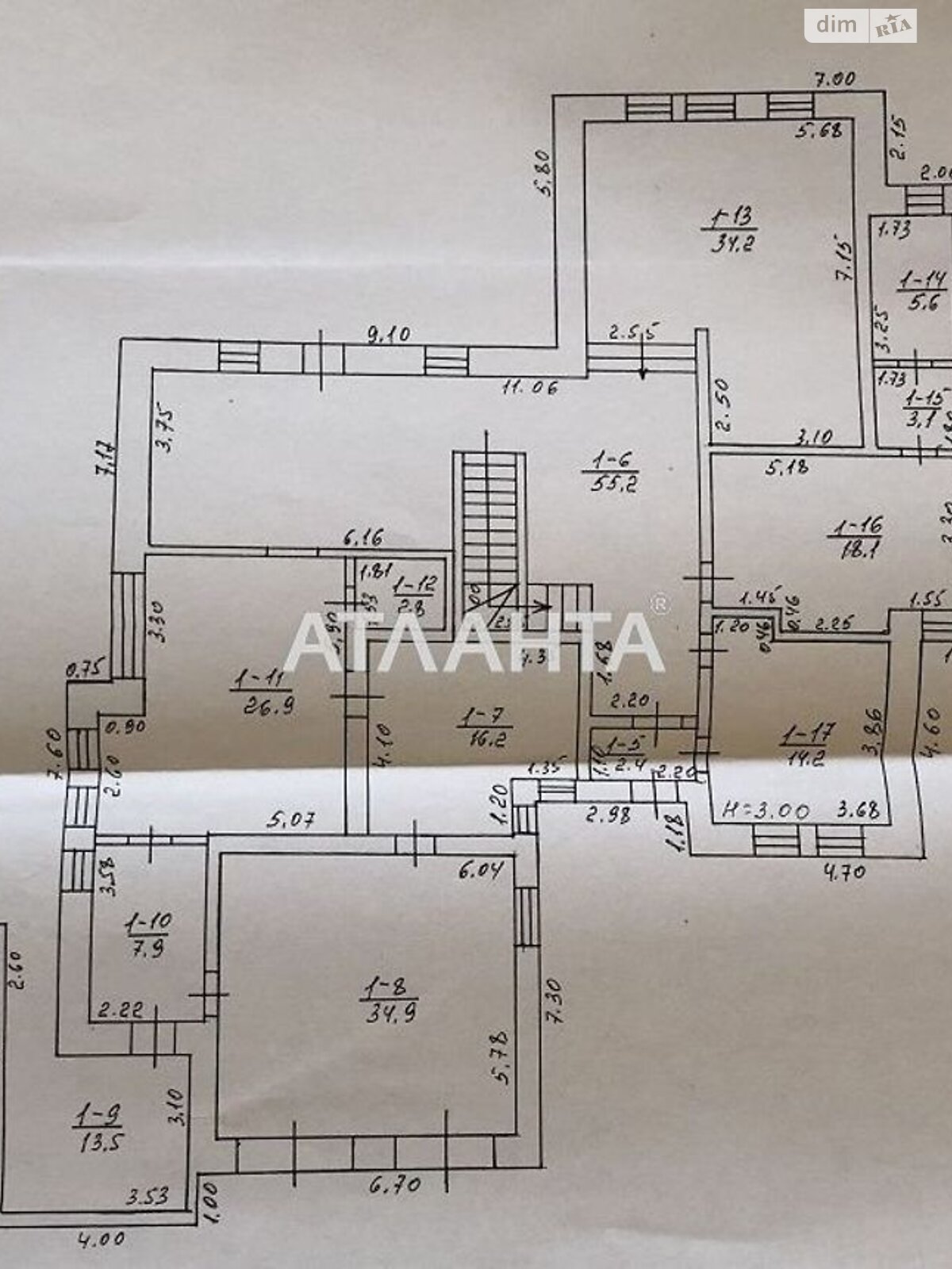 двоповерховий будинок, 649.2 кв. м, кирпич. Продаж у Санжійці фото 1