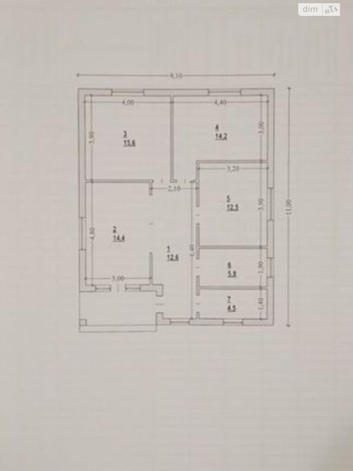 одноповерховий будинок з опаленням, 100 кв. м, газобетон. Продаж у Овручі фото 1