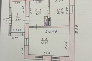 одноэтажный дом, 44.2 кв. м, бутовый камень. Продажа в Пересадовке фото 2