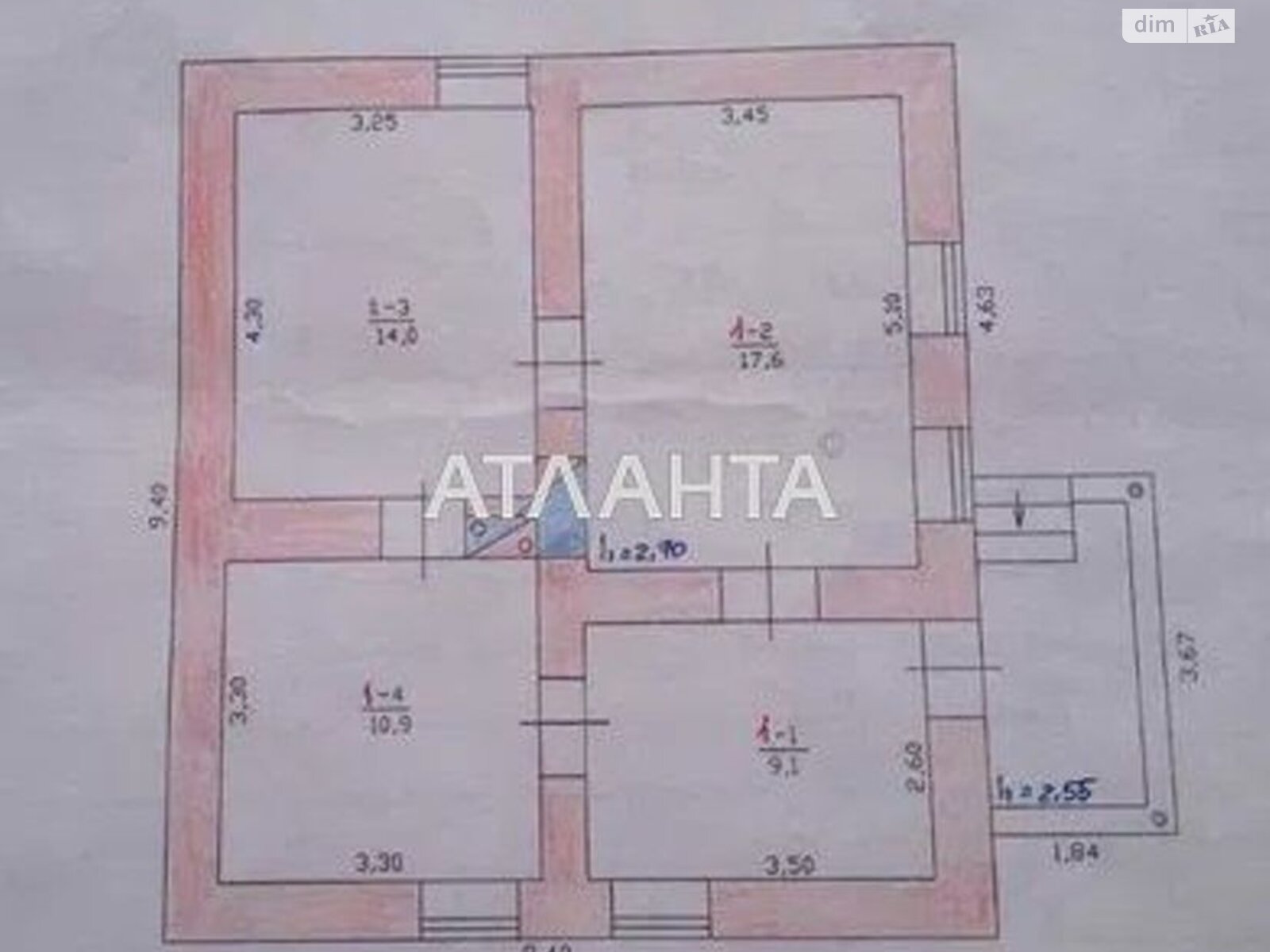 одноэтажный дом, 51 кв. м, ракушечник (ракушняк). Продажа в Петровке фото 1