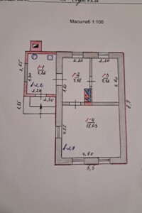 одноповерховий будинок з опаленням, 41.29 кв. м, цегла. Продаж у Почин-Софіївці фото 2