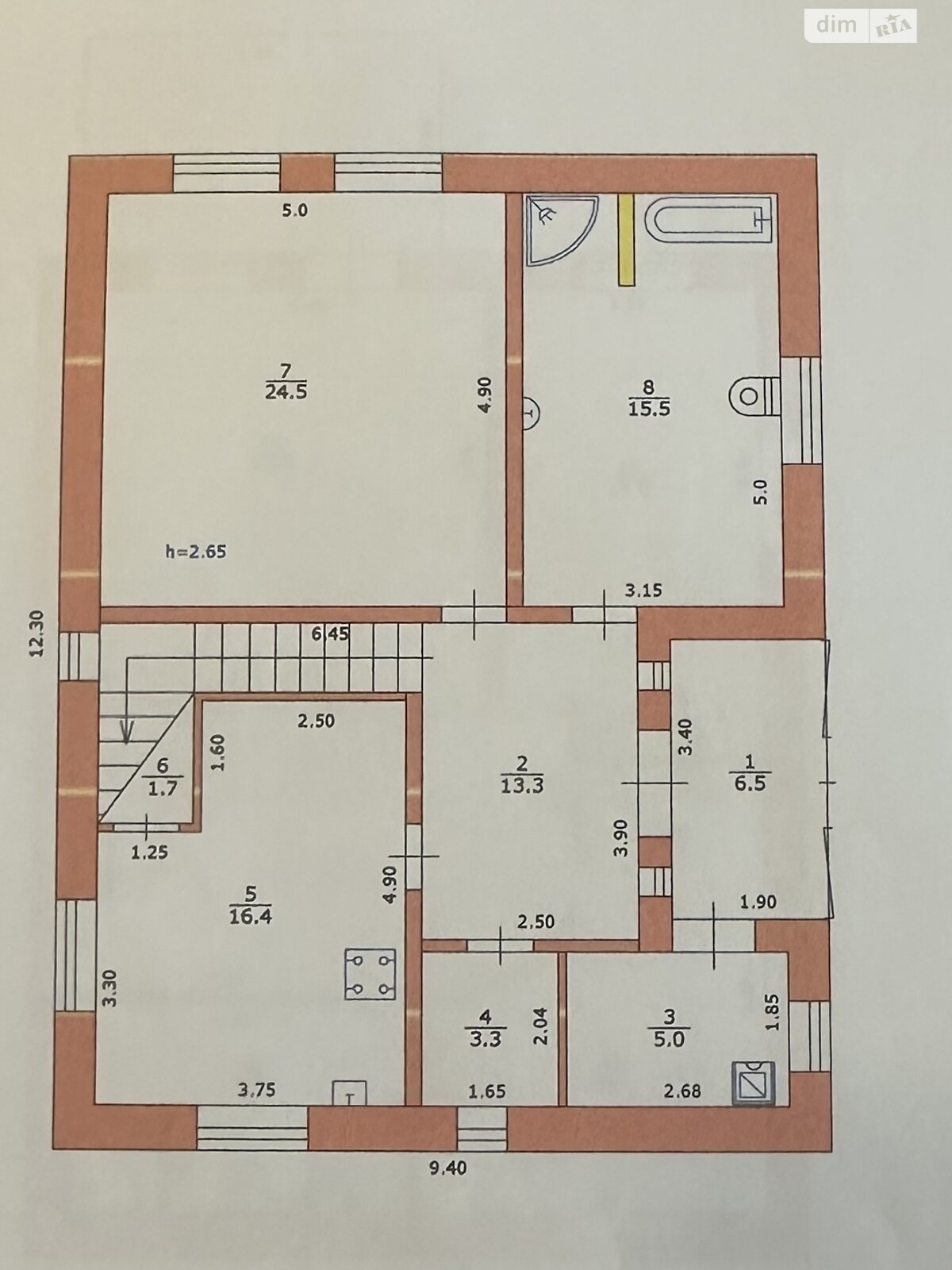 двоповерховий будинок з балконом, 178.2 кв. м, цегла. Продаж у Підгородньому фото 1