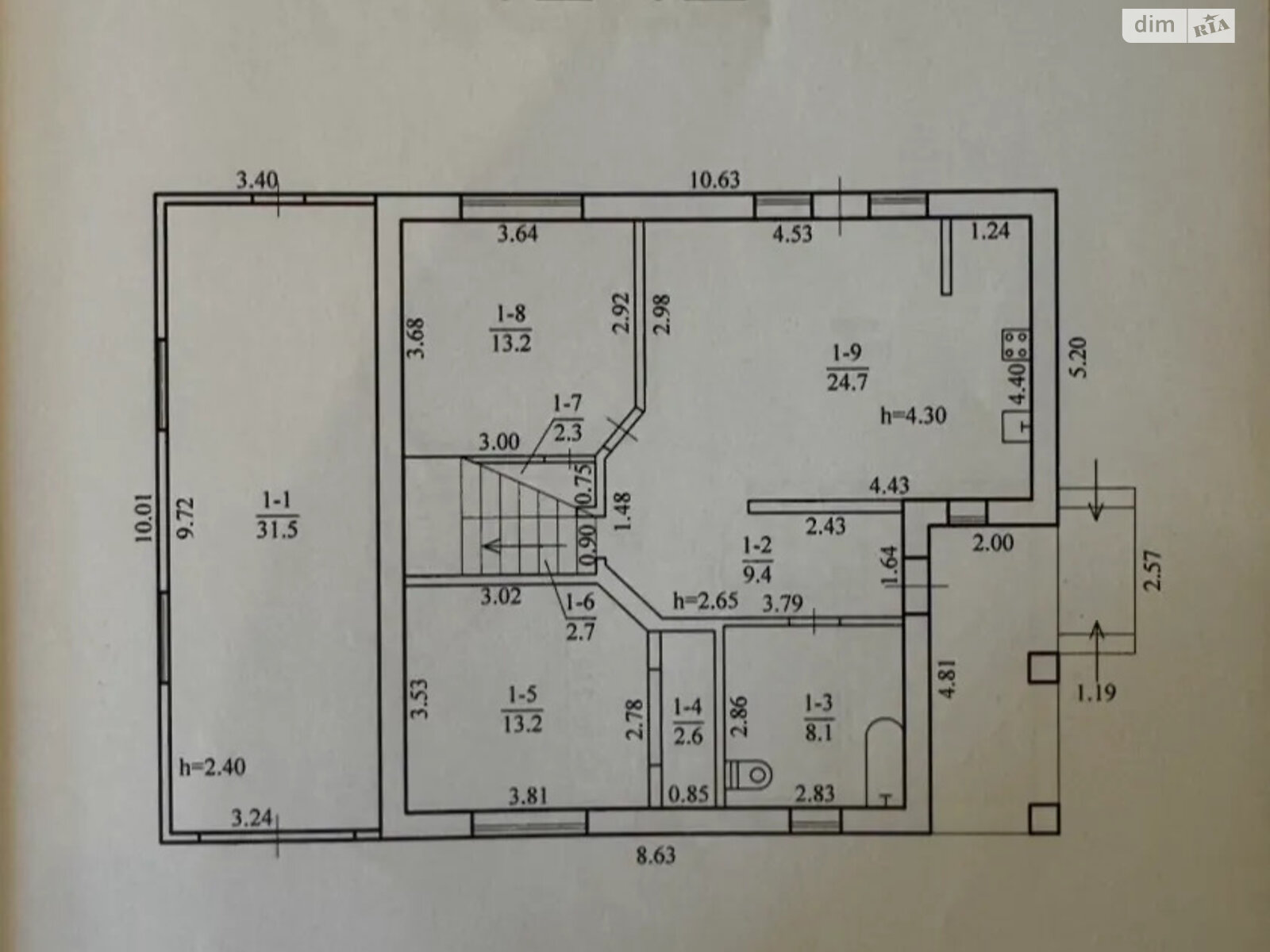 двоповерховий будинок з гаражем, 136.6 кв. м, газобетон. Продаж у Підгородне фото 1