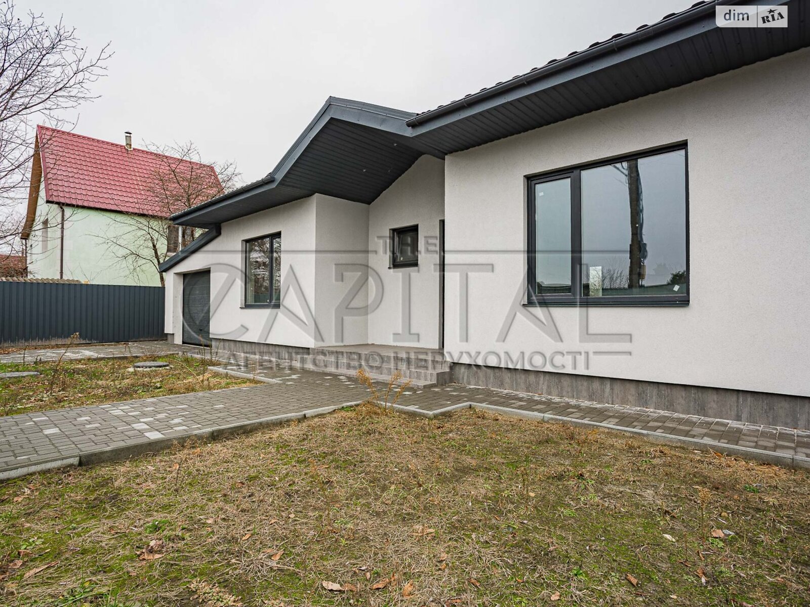 одноэтажный дом с гаражом, 154 кв. м, газобетон. Продажа в Подгорцах фото 1 одноэтажный дом с гаражом, 154 кв. м, газобетон. Продажа в Подгорцах фото 1