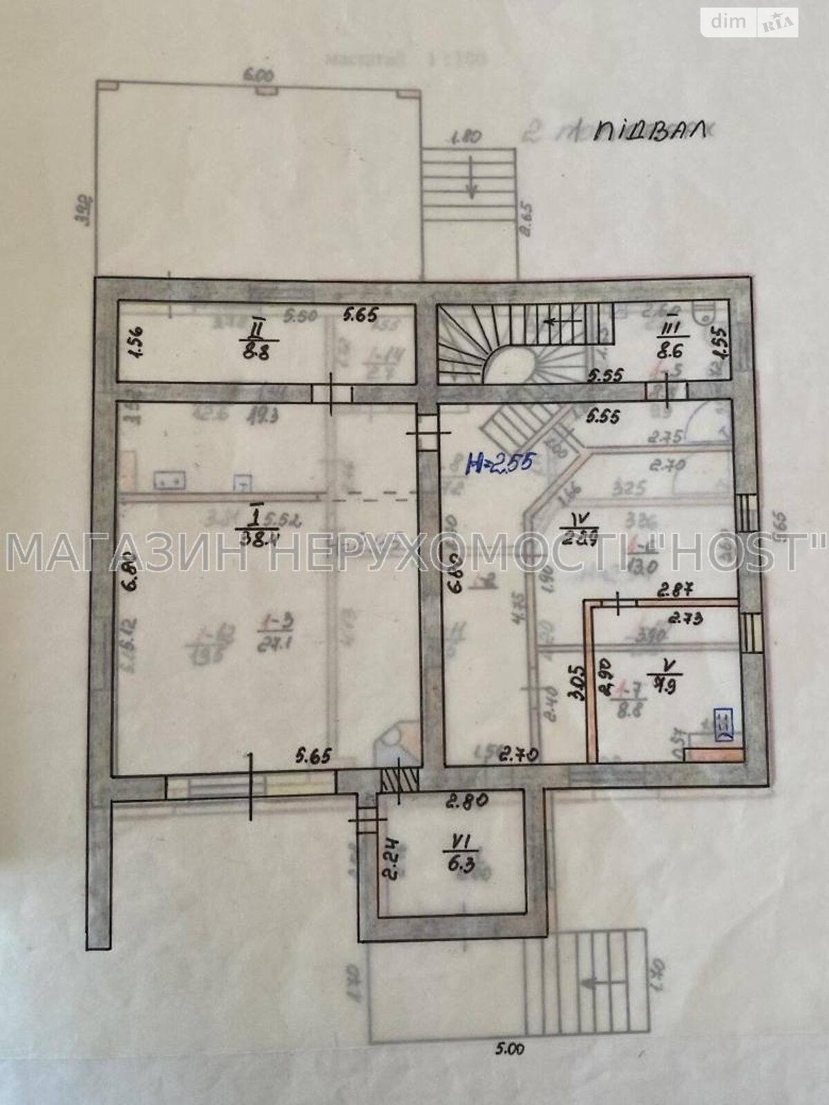 двухэтажный дом с гаражом, 292 кв. м, кирпич. Продажа в Покотиловке фото 1