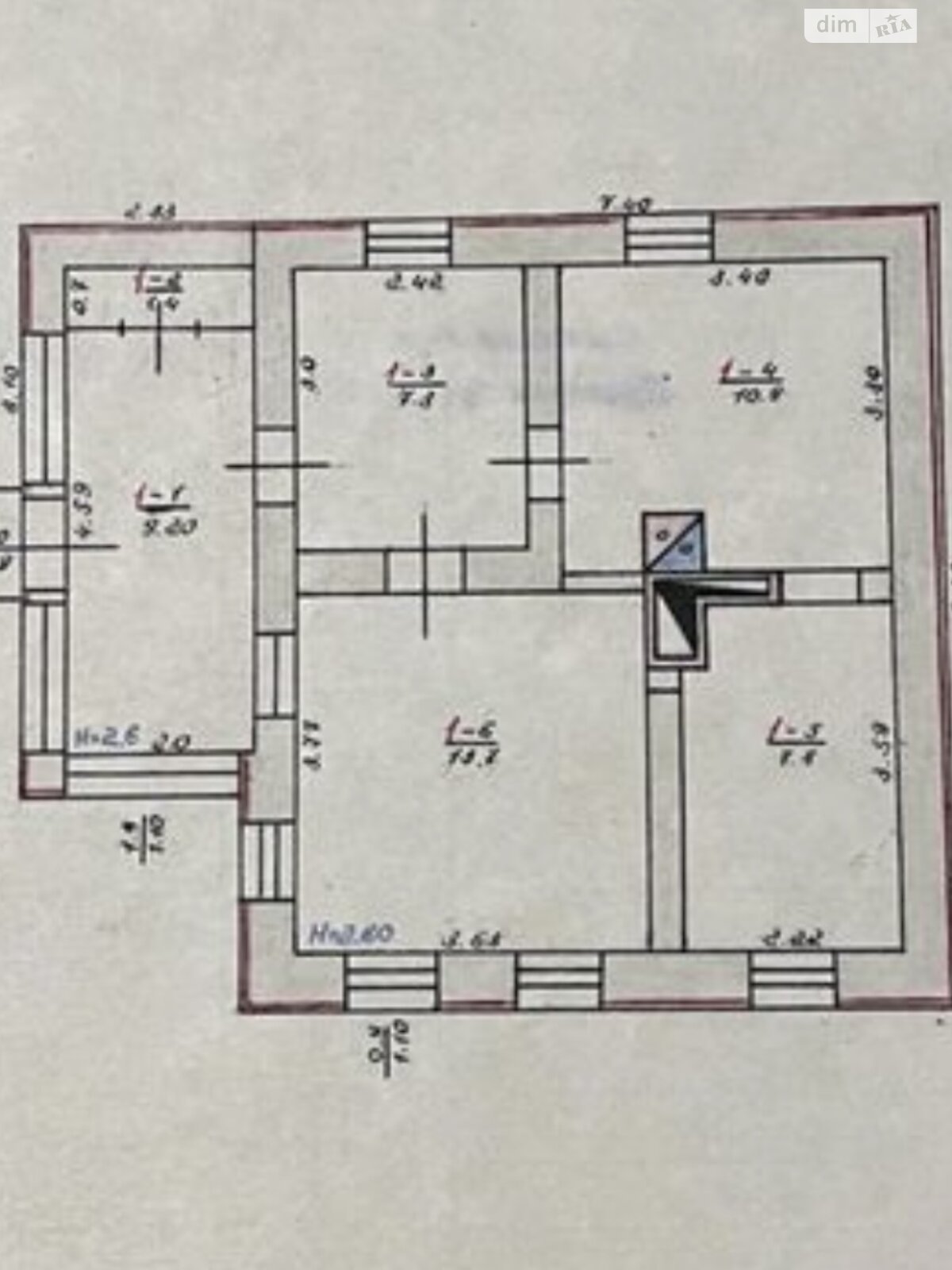 одноповерховий будинок з меблями, 50.3 кв. м, цегла. Продаж у Покрові фото 1