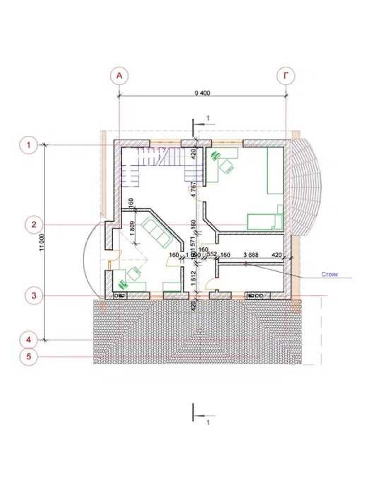 двухэтажный дом веранда, 163 кв. м, газобетон. Продажа в Полтаве район Браилки фото 1