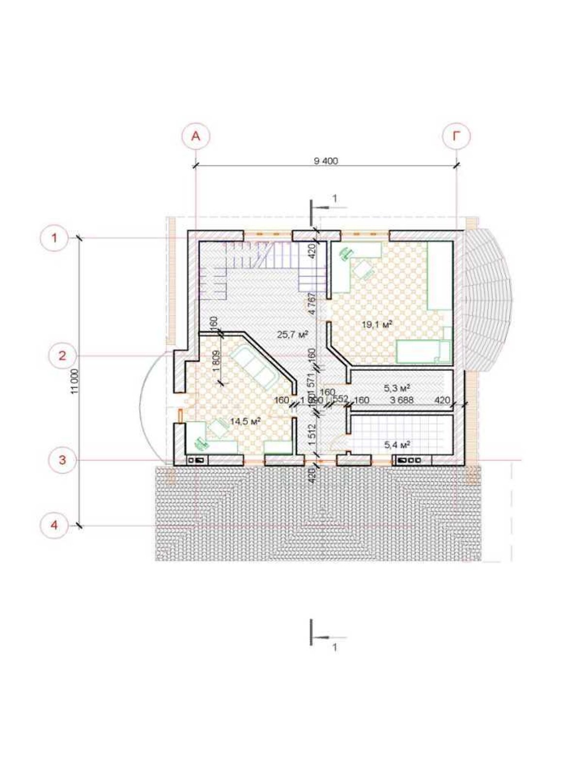 двоповерховий будинок, 160 кв. м, газобетон. Продаж в Полтаві, район Браїлки фото 1