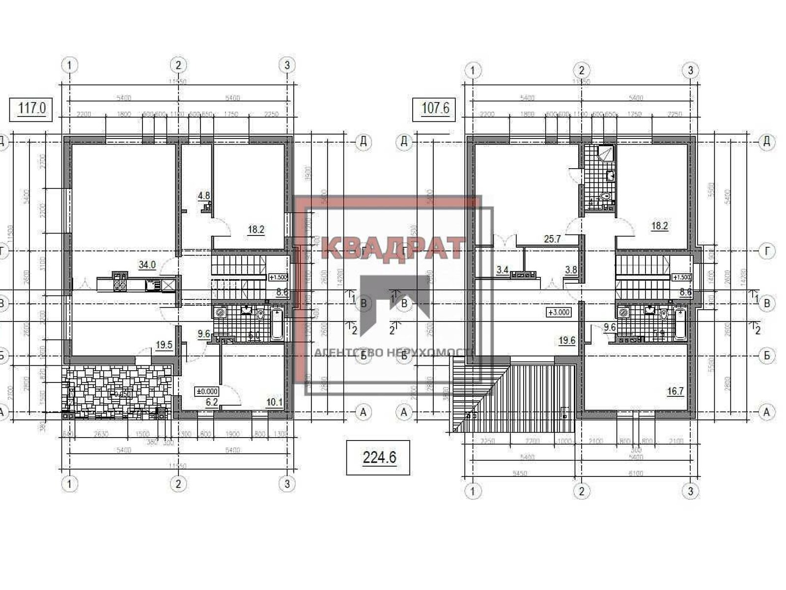 двухэтажный дом, 225 кв. м, кирпич. Продажа в Полтаве район Киевский фото 1