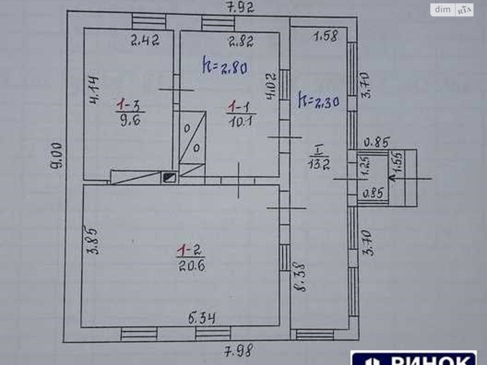 одноэтажный дом с отоплением, 53.2 кв. м, кирпич. Продажа в Полтаве район Левада фото 1 одноэтажный дом с отоплением, 53.2 кв. м, кирпич. Продажа в Полтаве район Левада фото 1