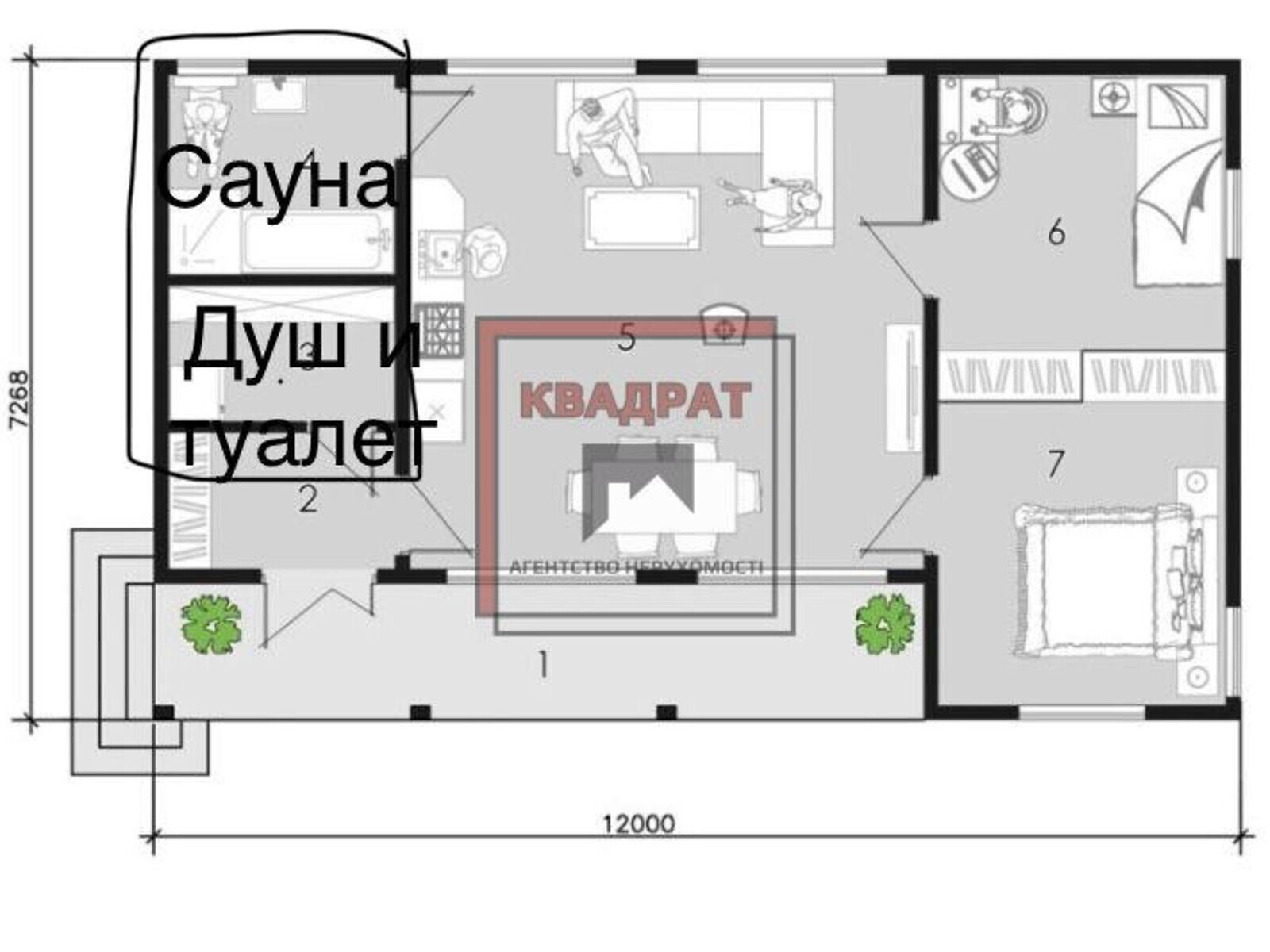 одноповерховий будинок без меблів, 70 кв. м, газобетон. Продаж у Петрівці фото 1