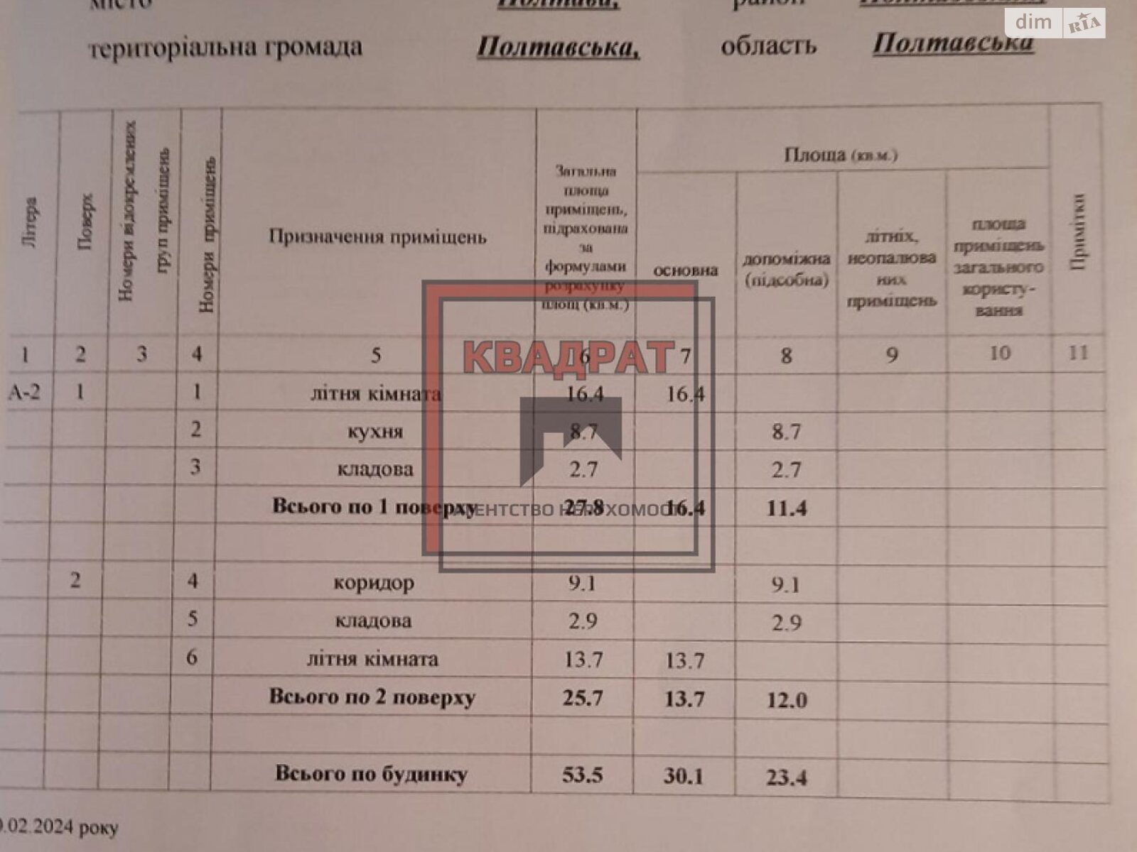 двухэтажный дом, 53.5 кв. м, кирпич. Продажа в Полтаве район Подольский фото 1