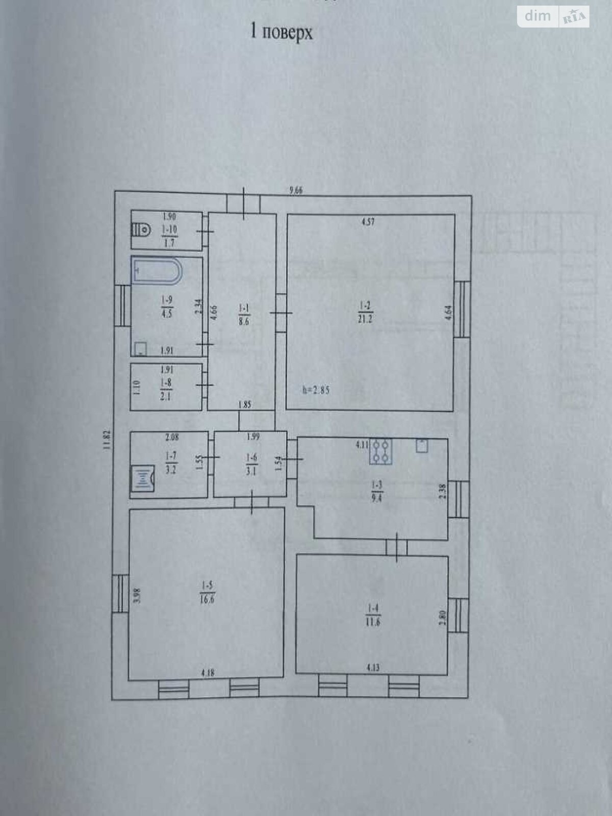 двухэтажный дом с гаражом, 159 кв. м, кирпич. Продажа в Полтаве район Пост-Островок фото 1