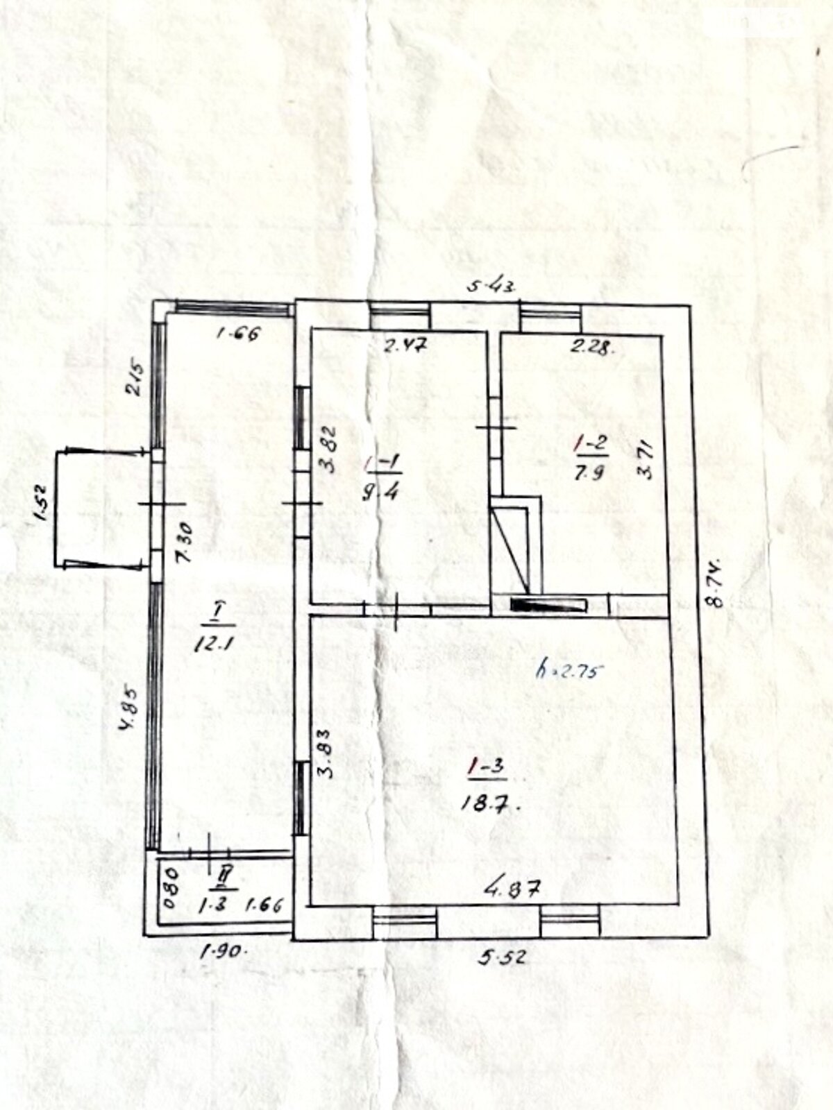 одноэтажный дом, 49.4 кв. м, дерево и кирпич. Продажа в Полтаве район Рыбцы фото 1