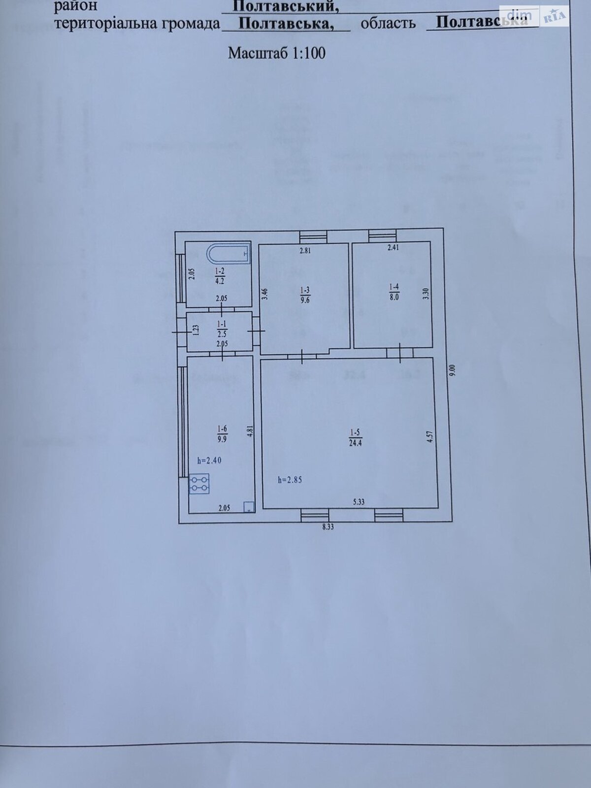 одноповерховий будинок з гаражем, 58 кв. м, кирпич саманный. Продаж в Полтаві, район Рибці фото 1 одноповерховий будинок з гаражем, 58 кв. м, кирпич саманный. Продаж в Полтаві, район Рибці фото 1
