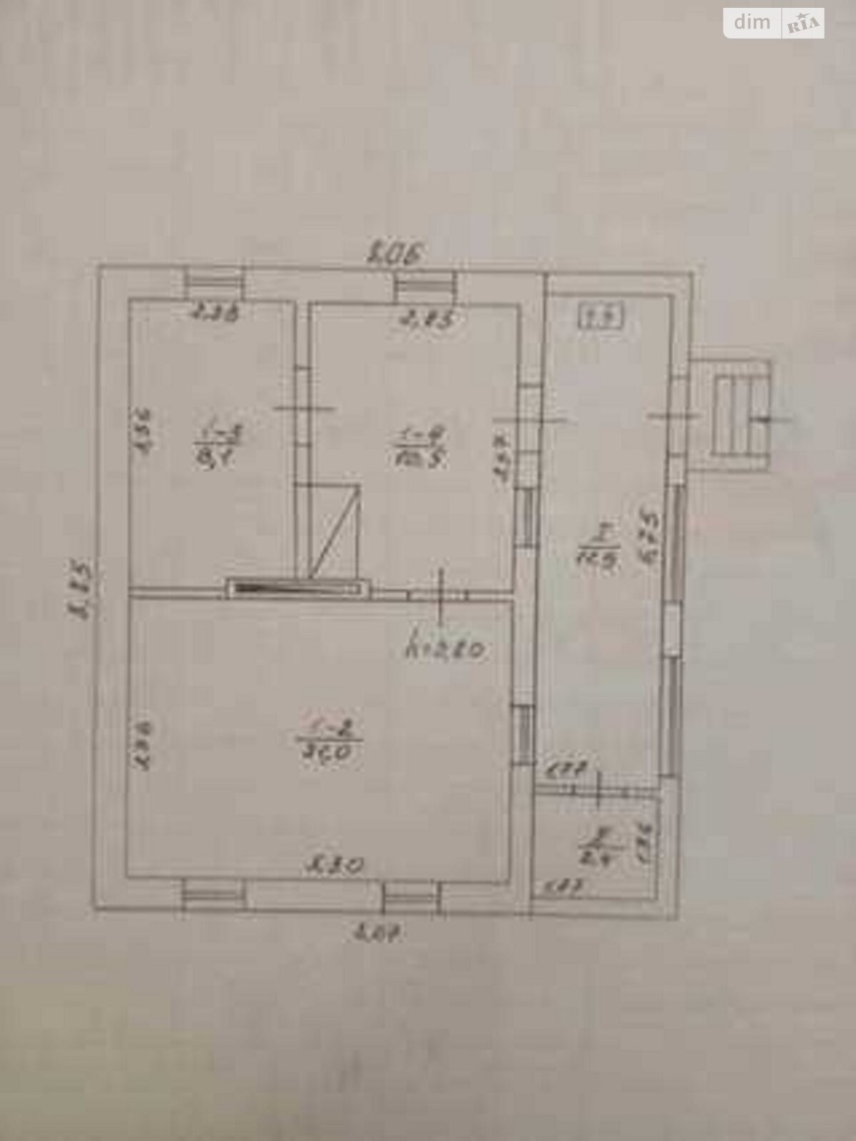 одноэтажный дом с гаражом, 53.9 кв. м, кирпич. Продажа в Полтаве район Яковцы фото 1 одноэтажный дом с гаражом, 53.9 кв. м, кирпич. Продажа в Полтаве район Яковцы фото 1