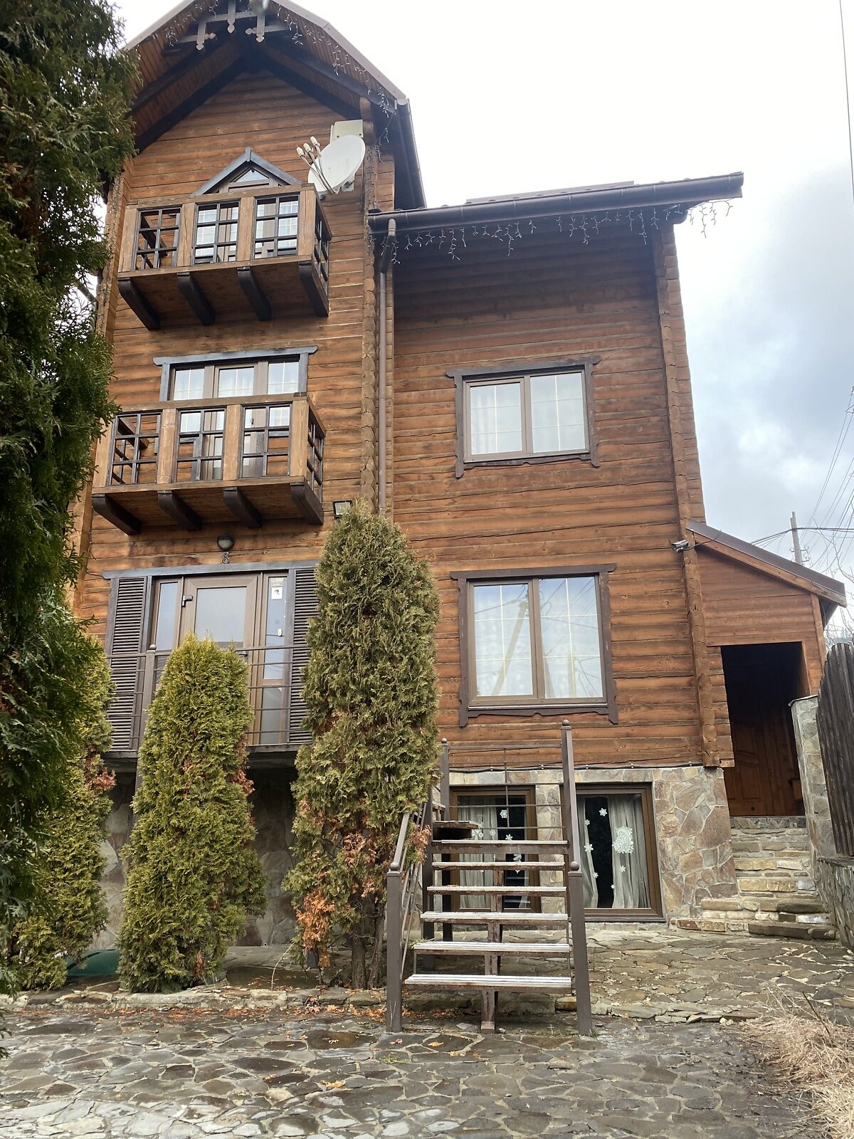 четырехэтажный дом беседка, 185 кв. м, сруб. Продажа в Полянице фото 1 четырехэтажный дом беседка, 185 кв. м, сруб. Продажа в Полянице фото 1