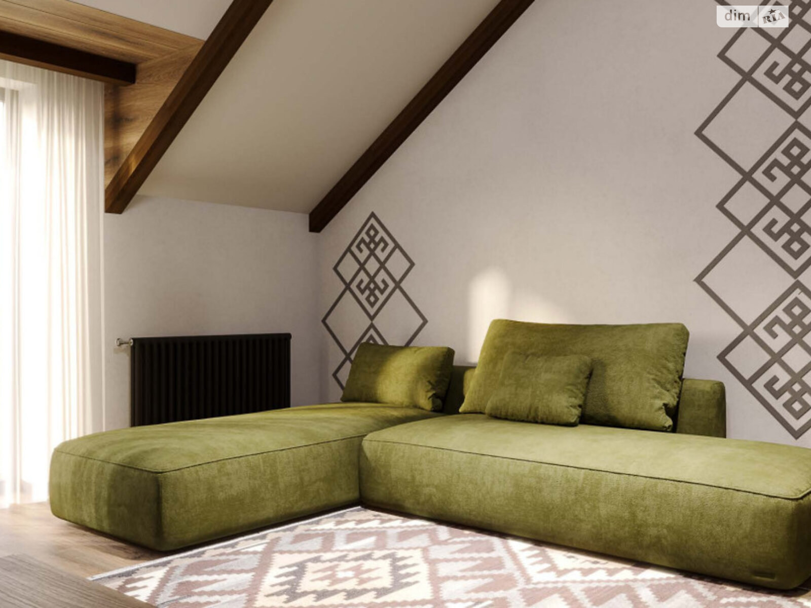 двухэтажный дом с отоплением, 122 кв. м, кирпич. Продажа в Полянице фото 1