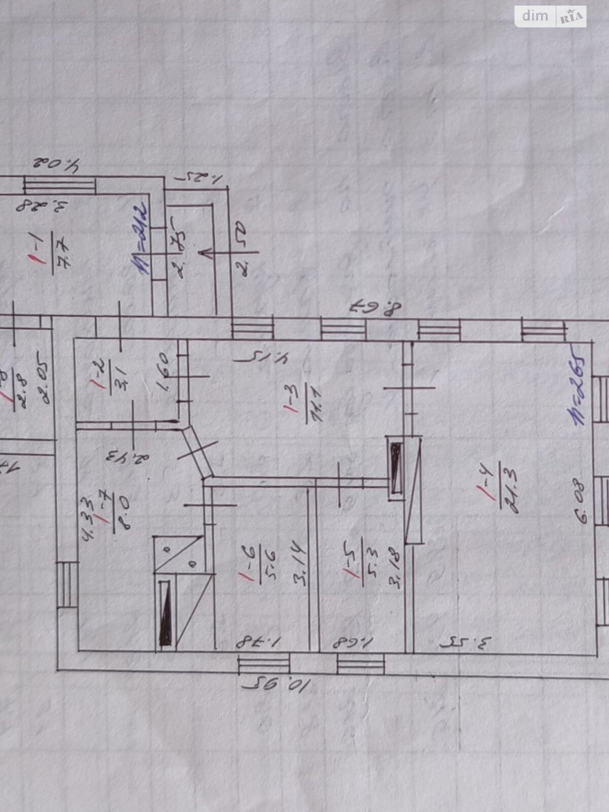 одноповерховий будинок з гаражем, 65 кв. м, цегла саманна. Продаж у Поповці фото 1