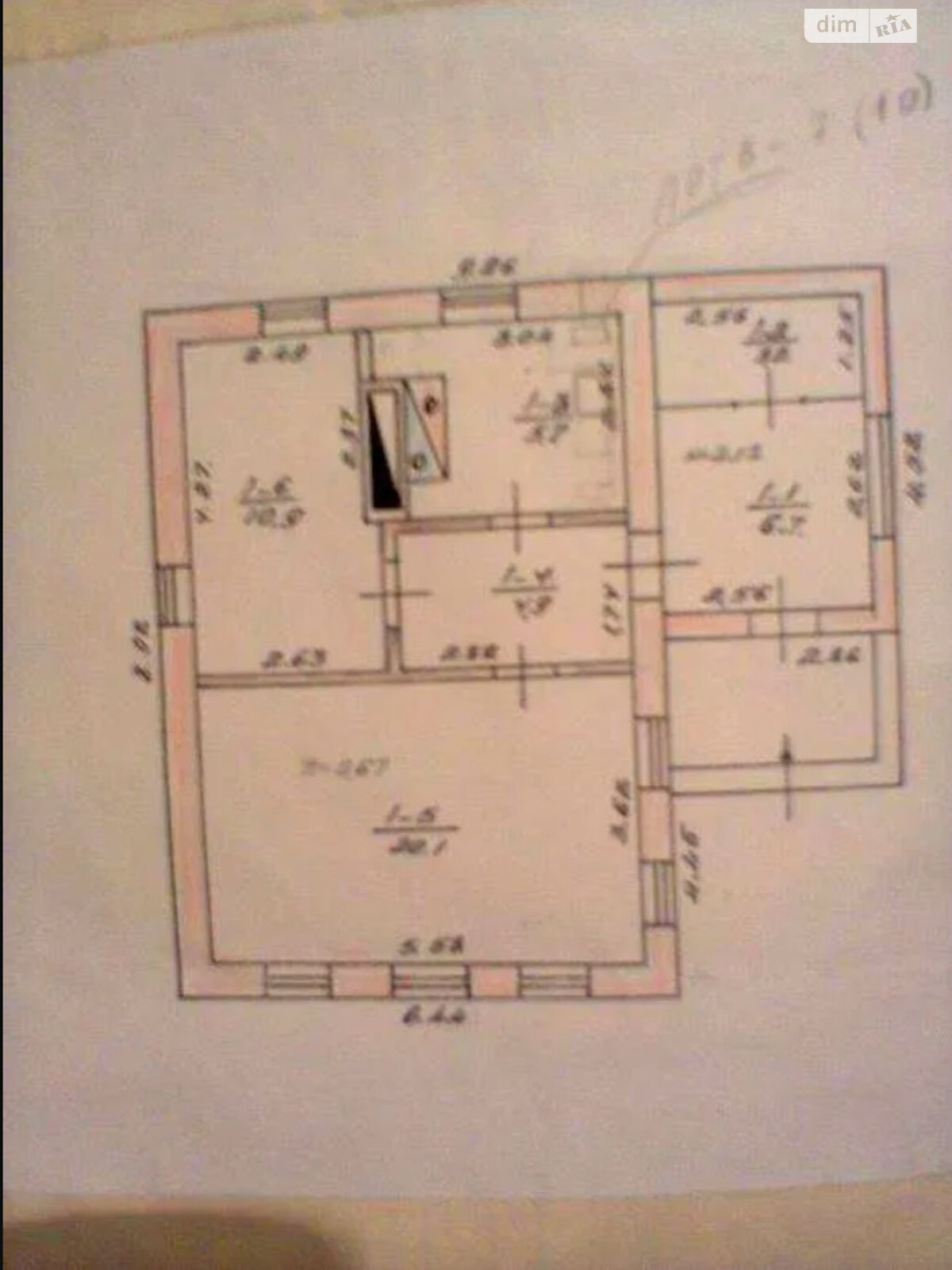 одноэтажный дом, 53 кв. м, кирпич. Продажа в Приютовке фото 1