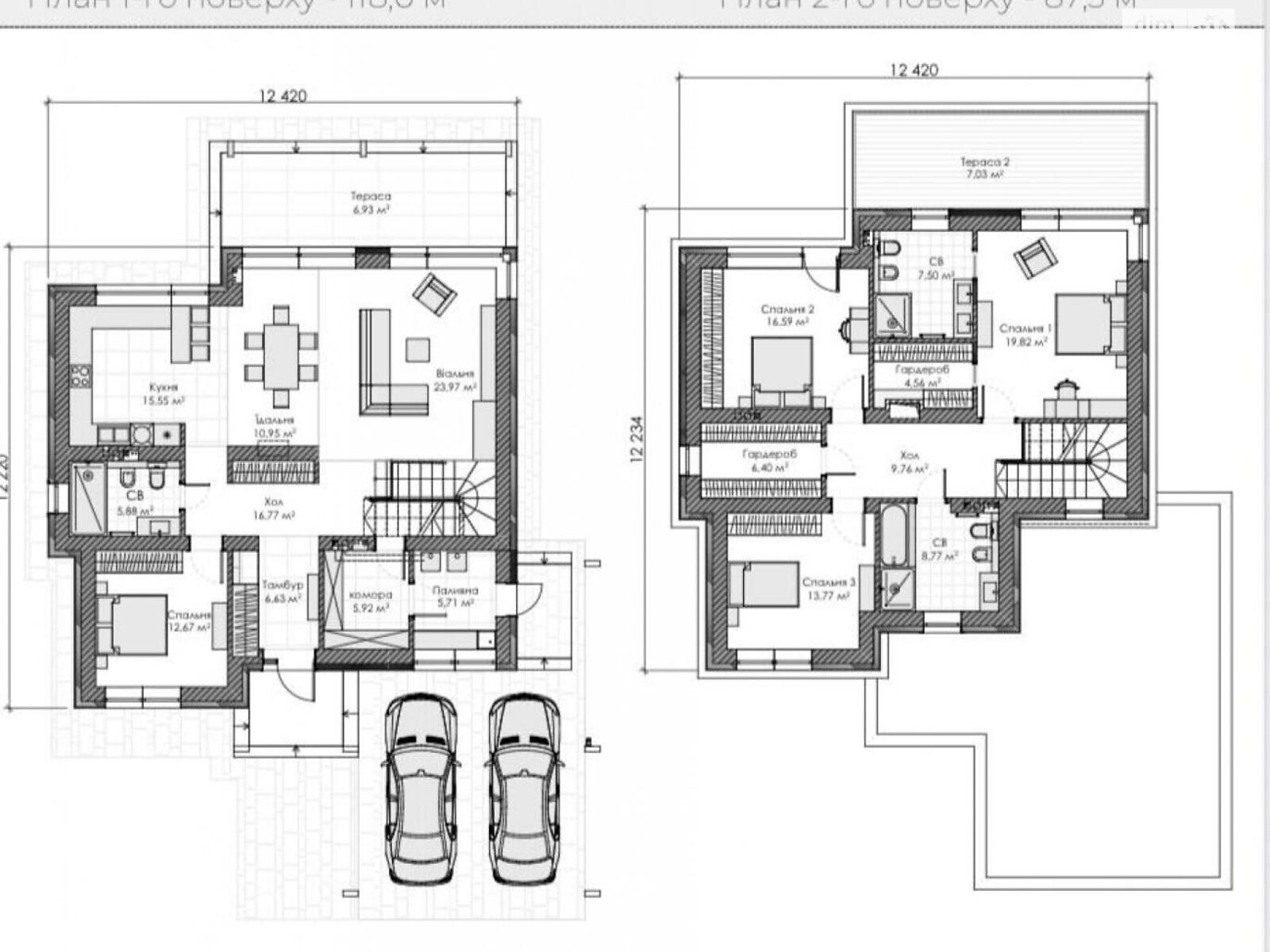 двухэтажный дом, 200.2 кв. м, кирпич. Продажа в Процеве фото 1