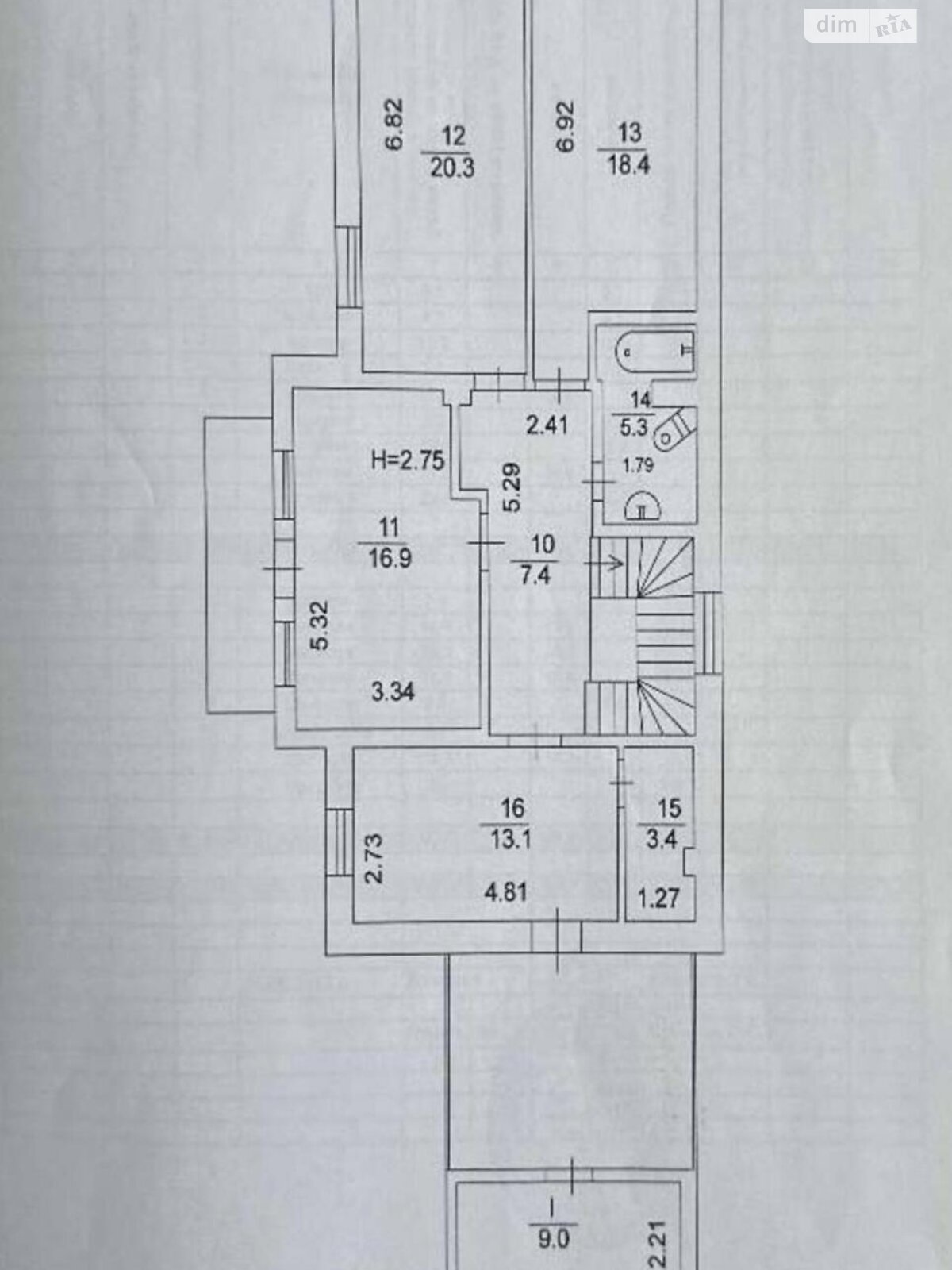 двухэтажный дом с отоплением, 200 кв. м, кирпич. Продажа в Пуховке фото 1