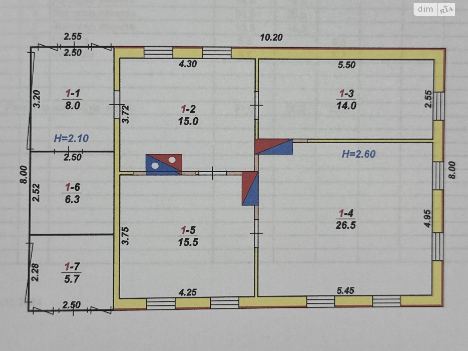 одноэтажный дом, 71 кв. м, дерево и кирпич. Продажа в Радомышле фото 1 одноэтажный дом, 71 кв. м, дерево и кирпич. Продажа в Радомышле фото 1