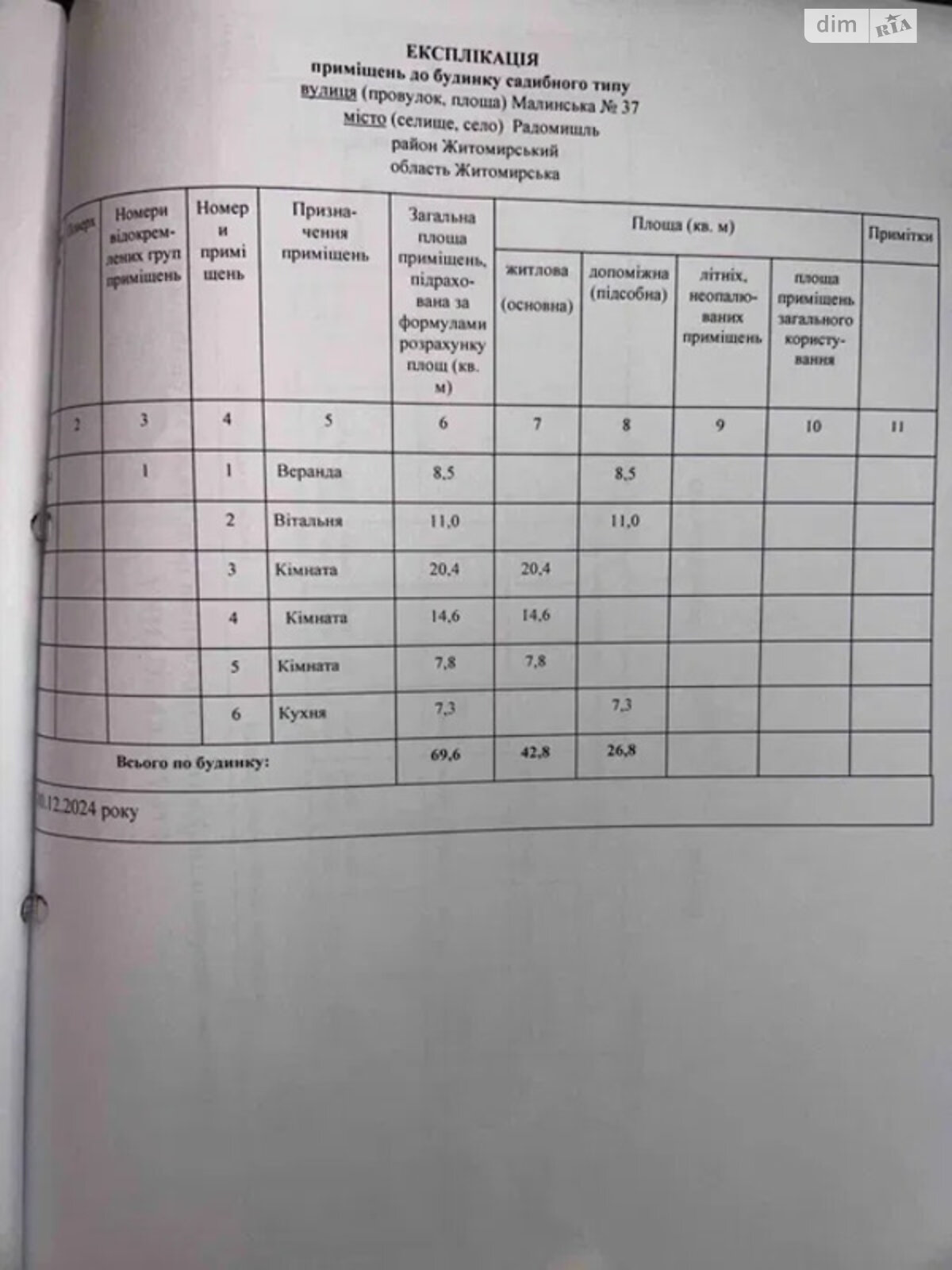одноповерховий будинок з гаражем, 69.9 кв. м, цегла. Продаж у Радомишлі фото 1 одноповерховий будинок з гаражем, 69.9 кв. м, цегла. Продаж у Радомишлі фото 1