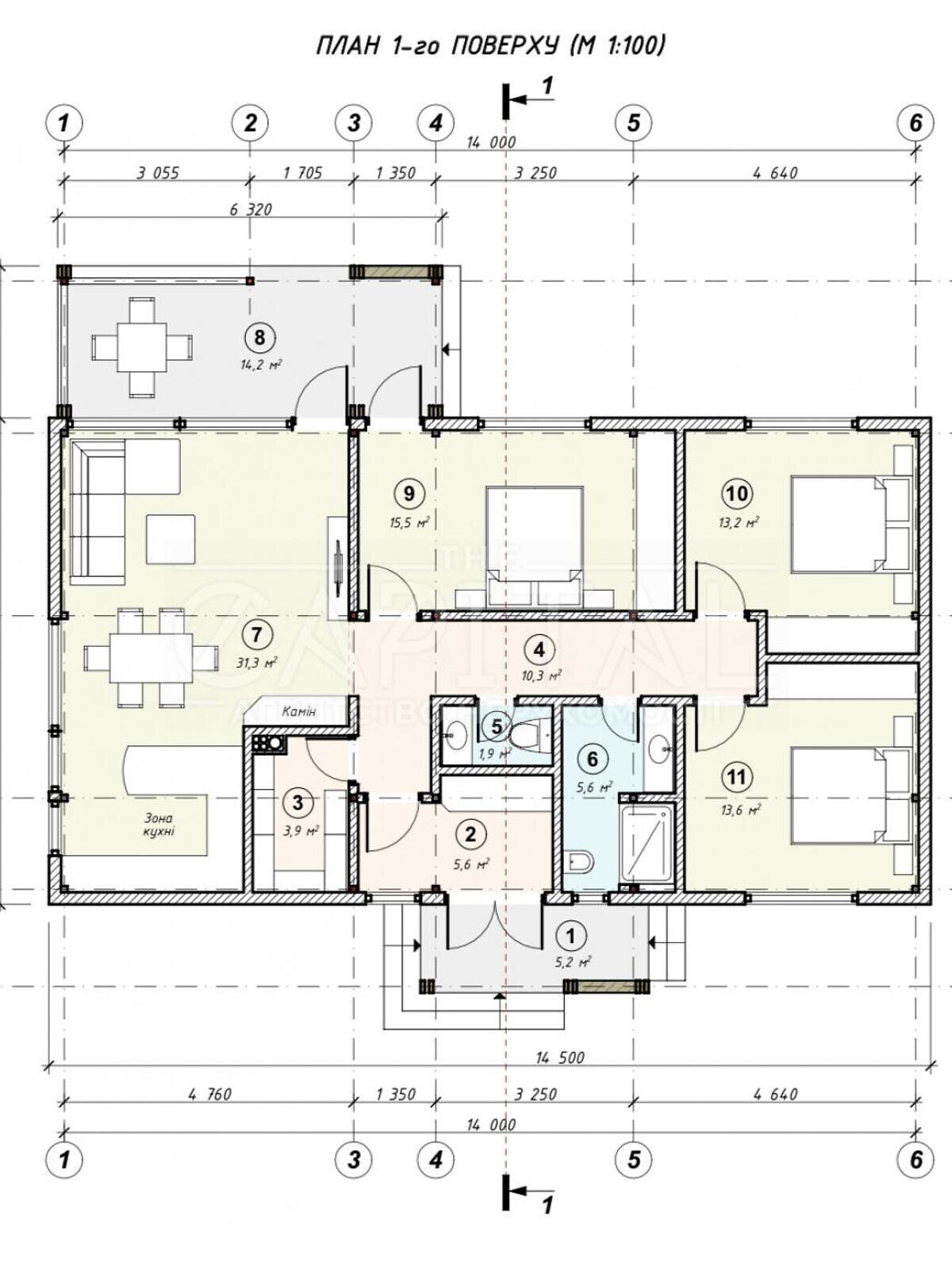 одноэтажный дом с мебелью, 106 кв. м, каркасно-щитовой. Продажа в Рожове фото 1