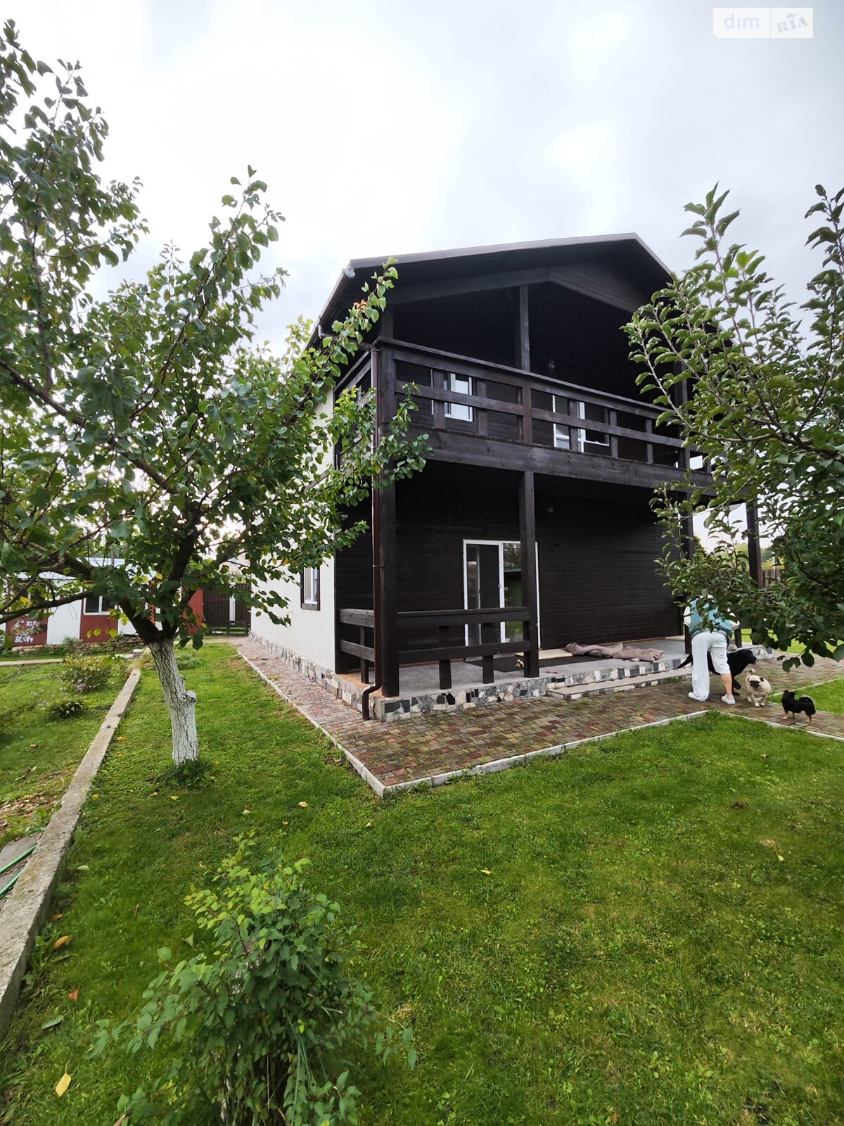 двухэтажный дом с балконом, 129.5 кв. м, сруб. Продажа в Романкове фото 1