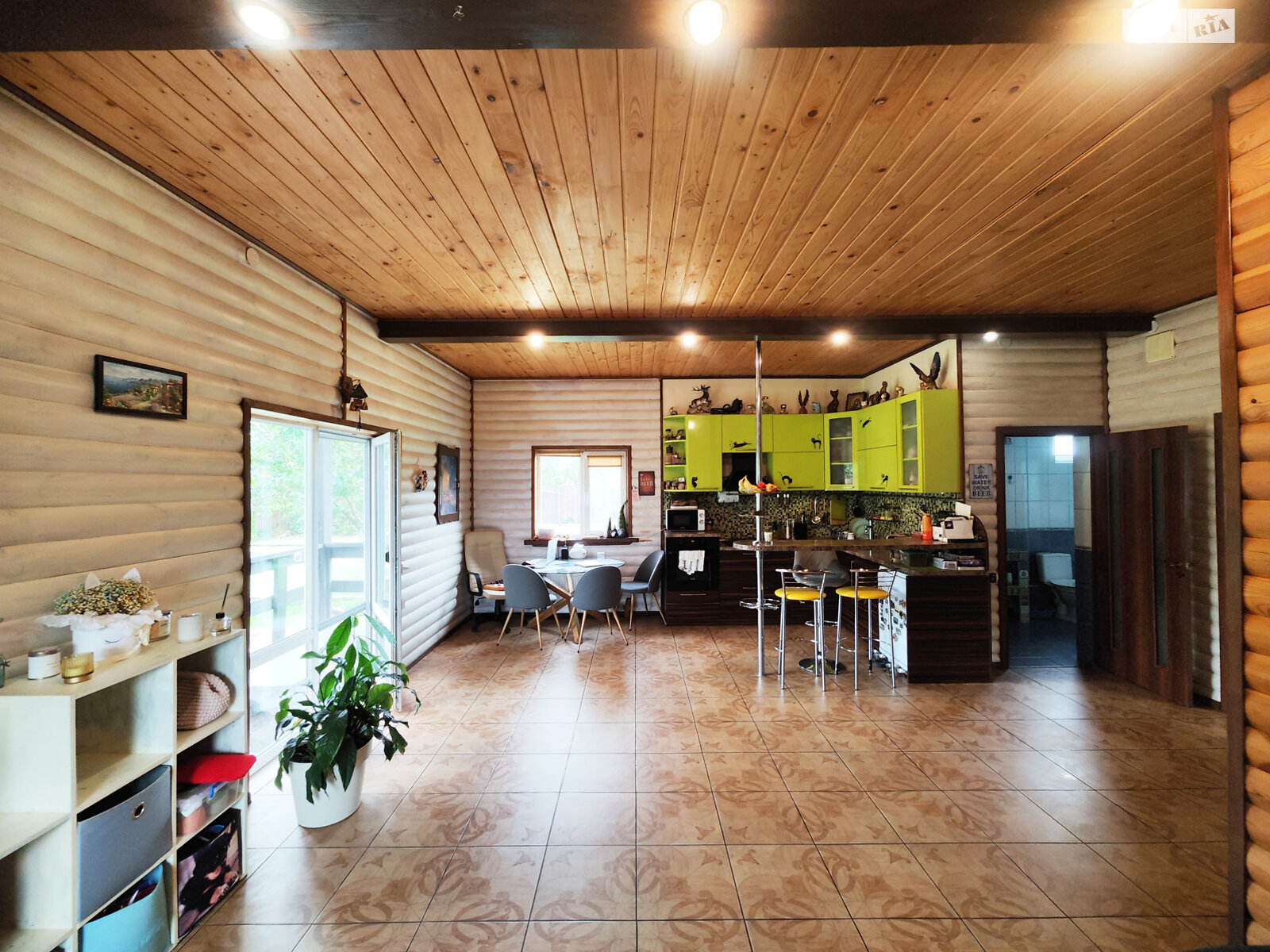 двухэтажный дом с балконом, 129.5 кв. м, сруб. Продажа в Романкове фото 1