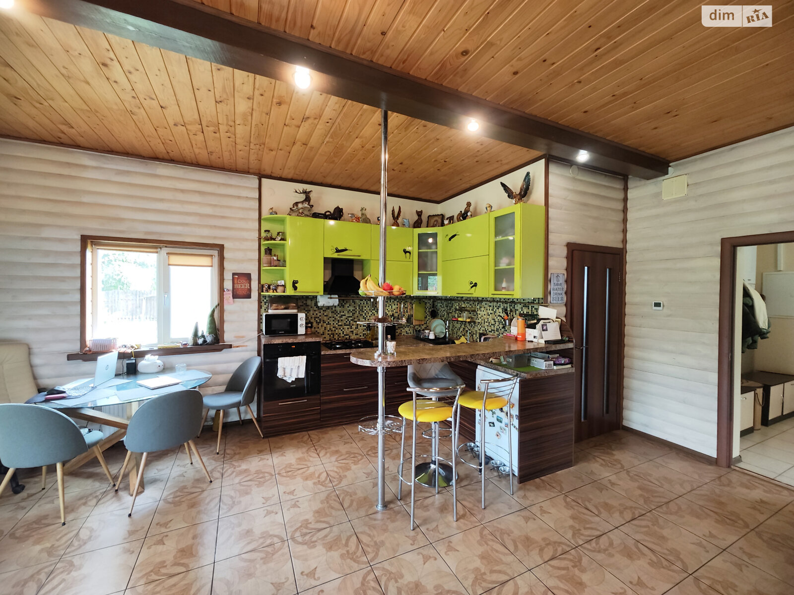 двухэтажный дом с балконом, 129.5 кв. м, сруб. Продажа в Романкове фото 1