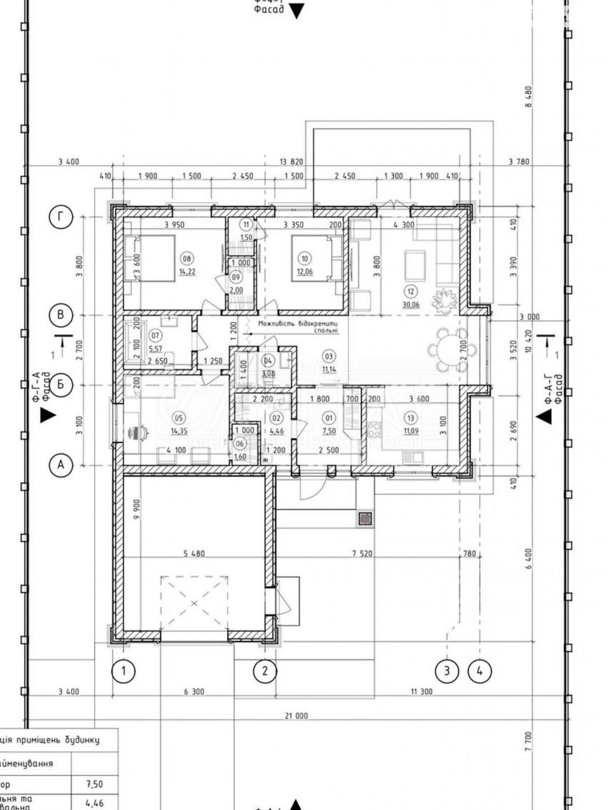 одноэтажный дом с гаражом, 185 кв. м, кирпич. Продажа в Романкове фото 1