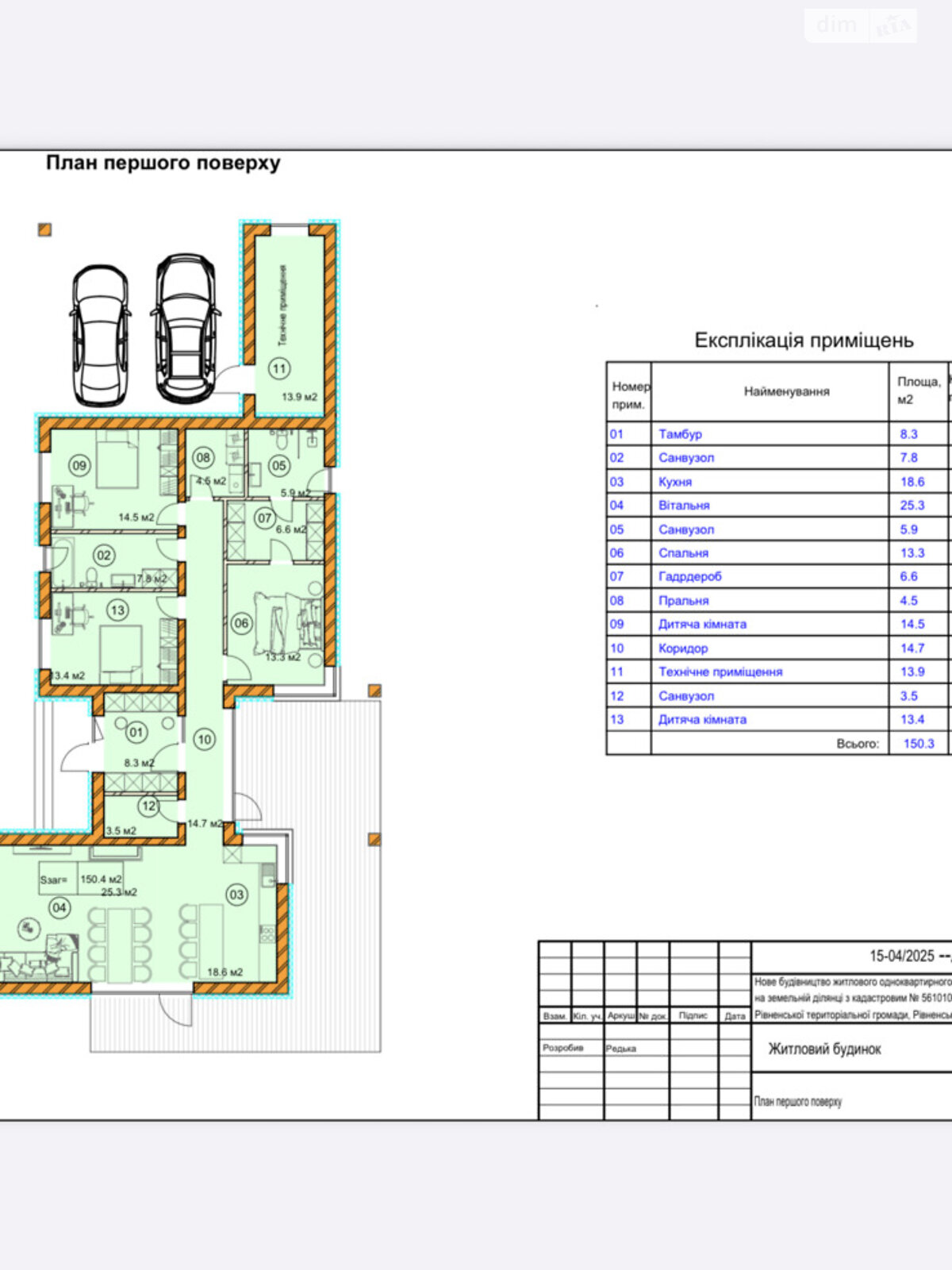 одноэтажный дом, 150 кв. м, кирпич. Продажа в Ровно район Агропереробка фото 1 одноэтажный дом, 150 кв. м, кирпич. Продажа в Ровно район Агропереробка фото 1