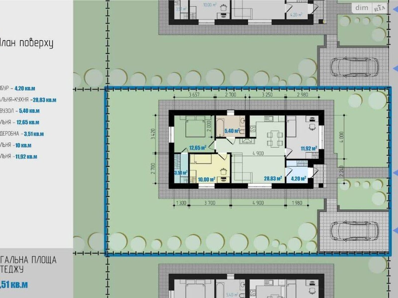 одноповерховий будинок, 77 кв. м, цегла. Продаж в Рівному, район Чайка фото 1