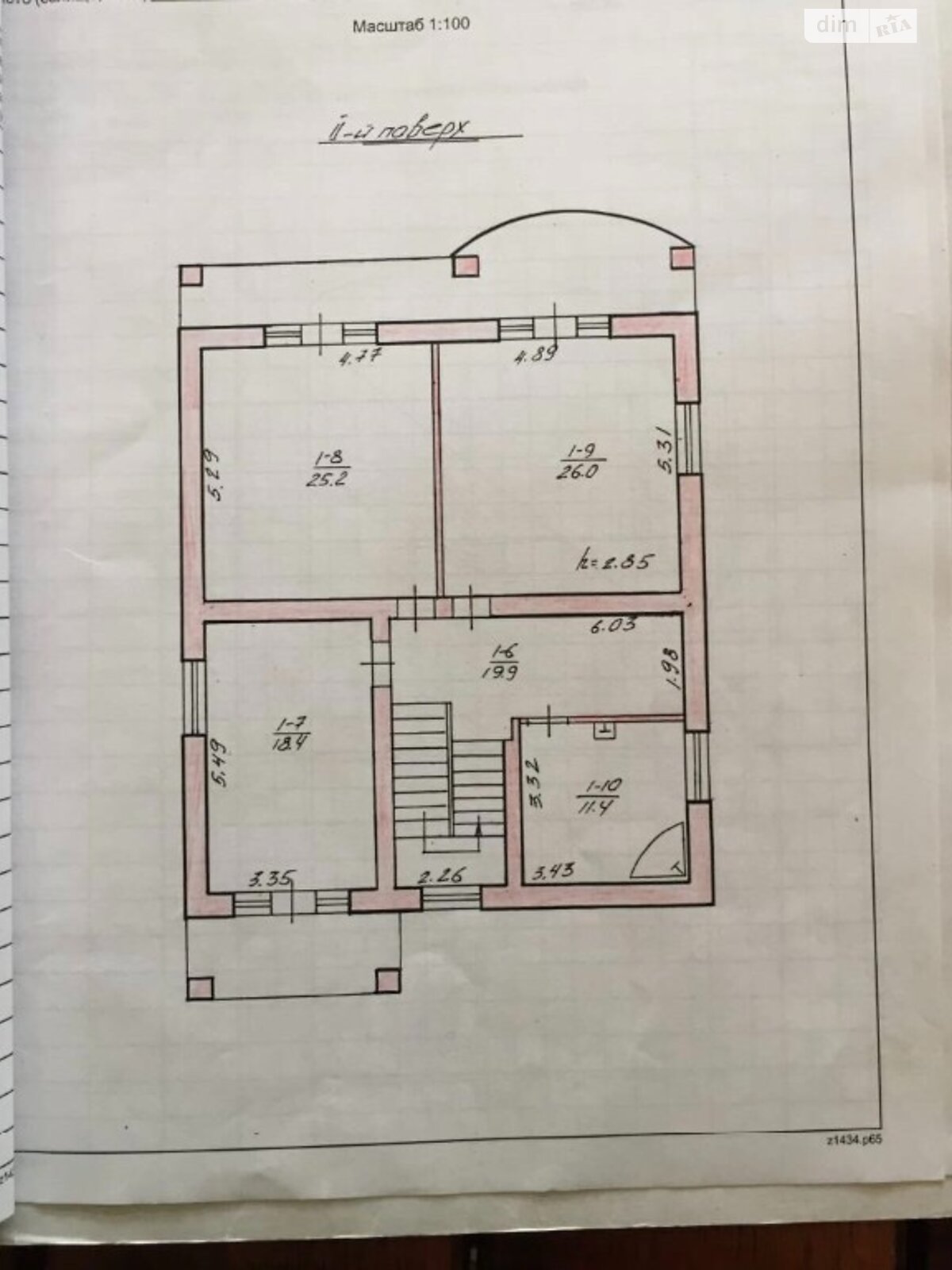 двухэтажный дом с балконом, 339 кв. м, кирпич. Продажа в Ровно район Гидропарк фото 1