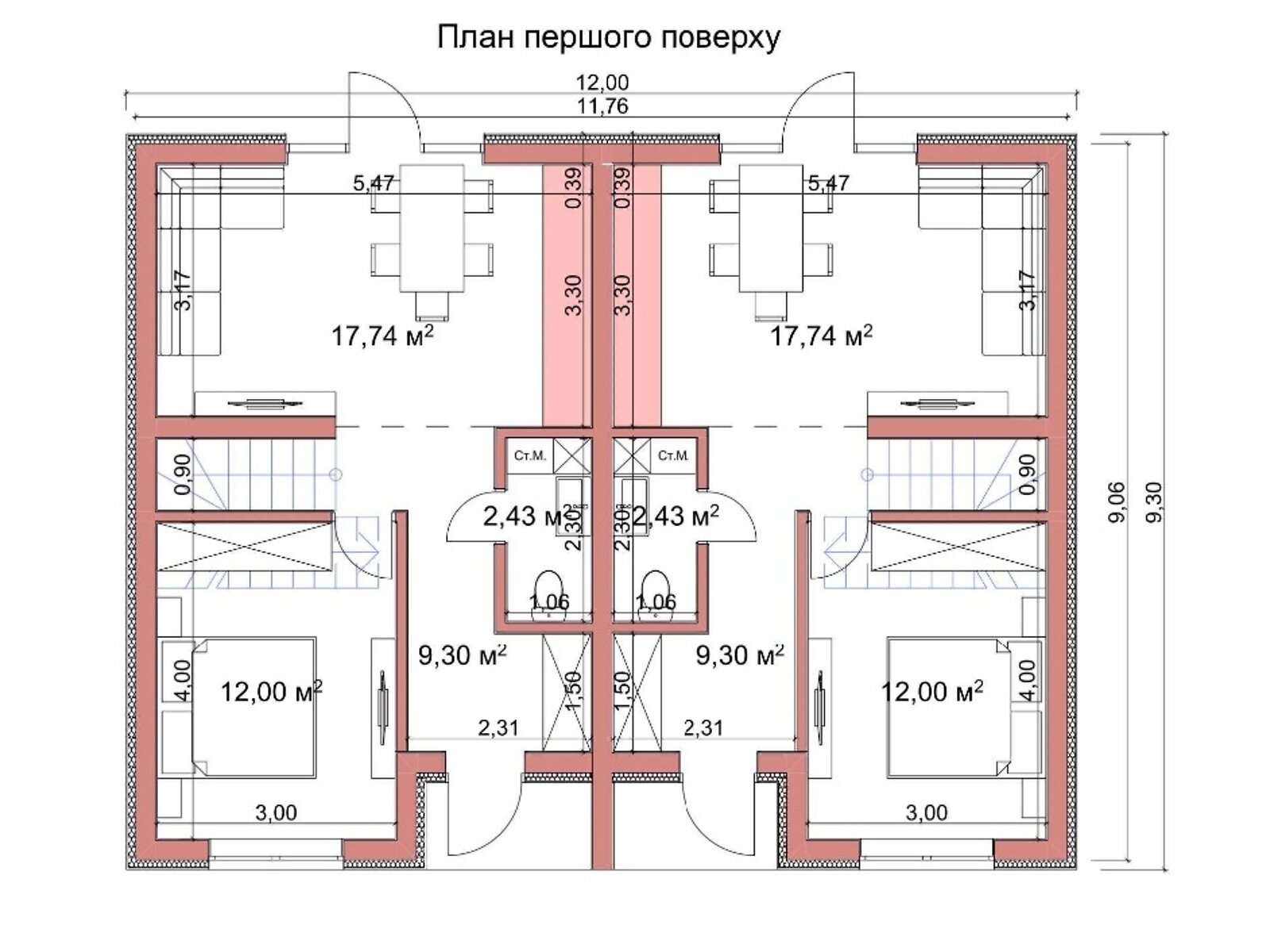 двухэтажный дом, 85 кв. м, керамический блок. Продажа в Ровно район Гидропарк фото 1