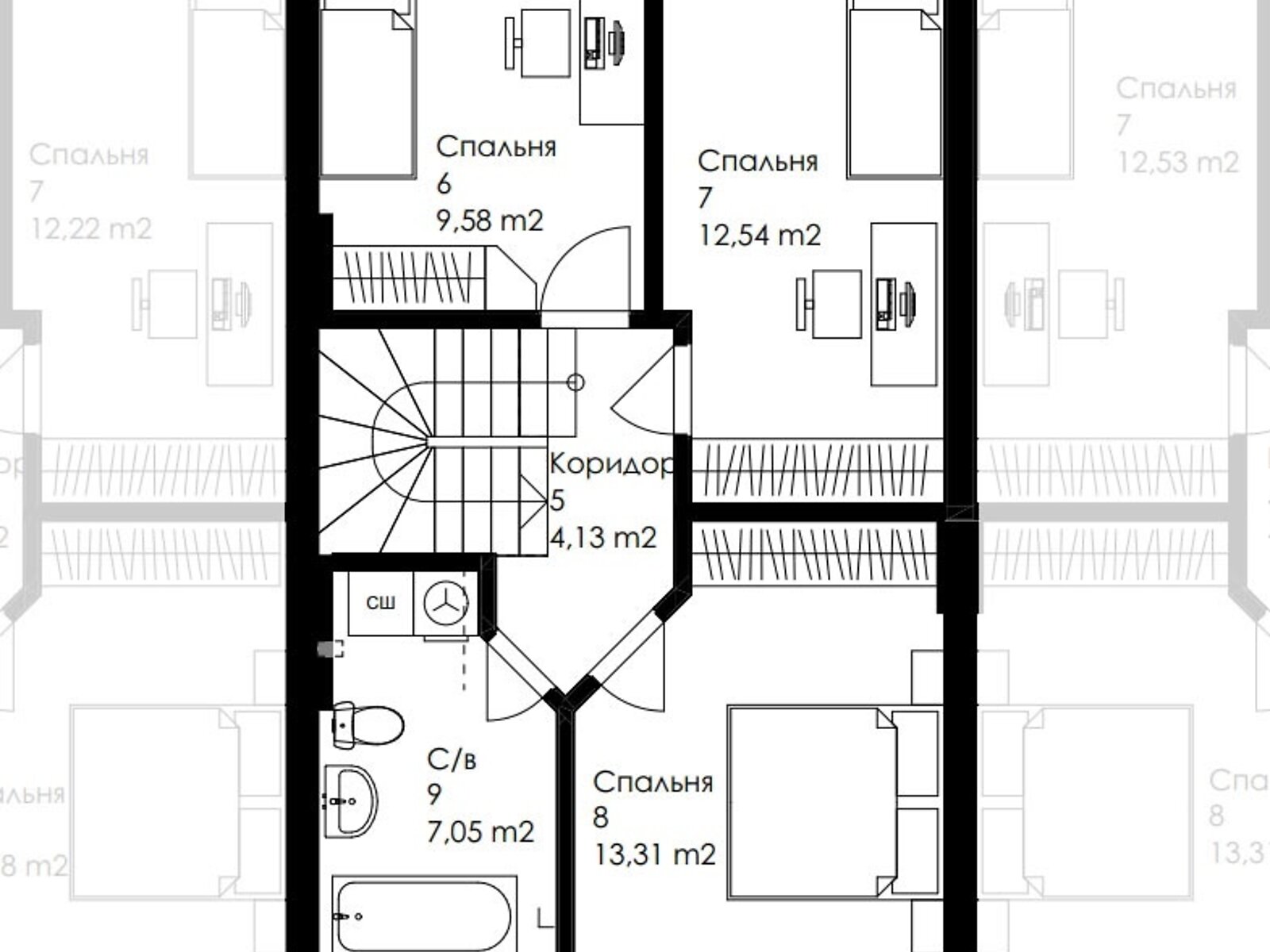 двухэтажный дом без мебели, 95 кв. м, кирпич. Продажа в Ровно район Ювилейный фото 1