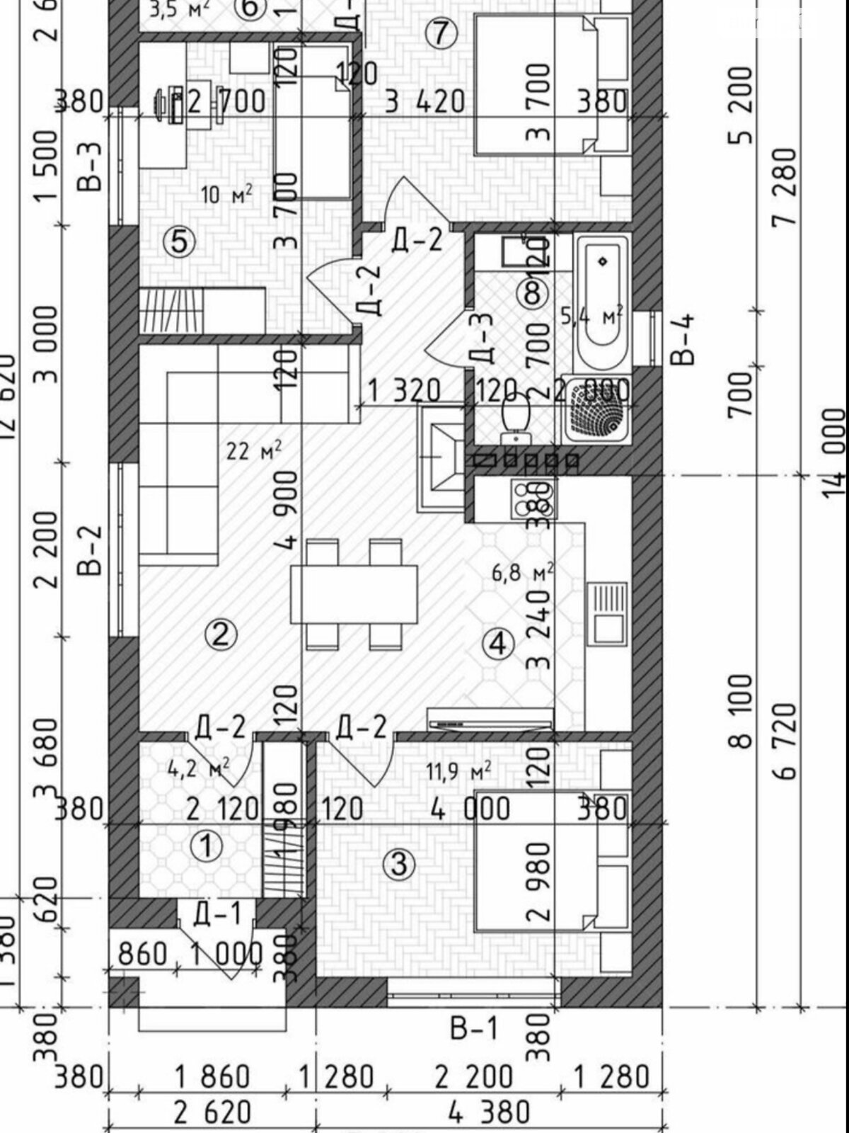 одноповерховий будинок, 80 кв. м, кирпич. Продаж у Рівному фото 1