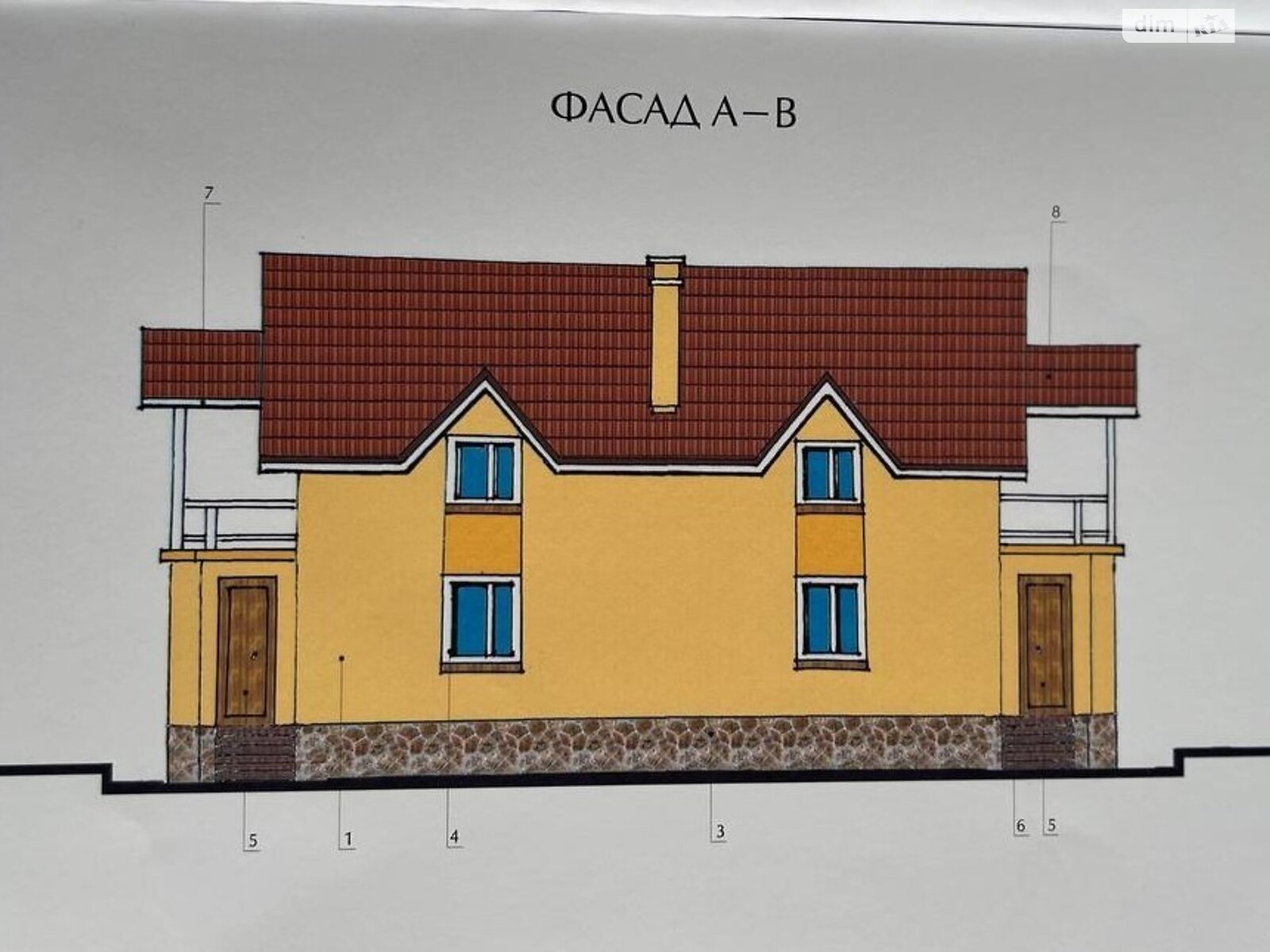 двухэтажный дом с балконом, 220 кв. м, кирпич. Продажа в Ровно район Зоопарк фото 1
