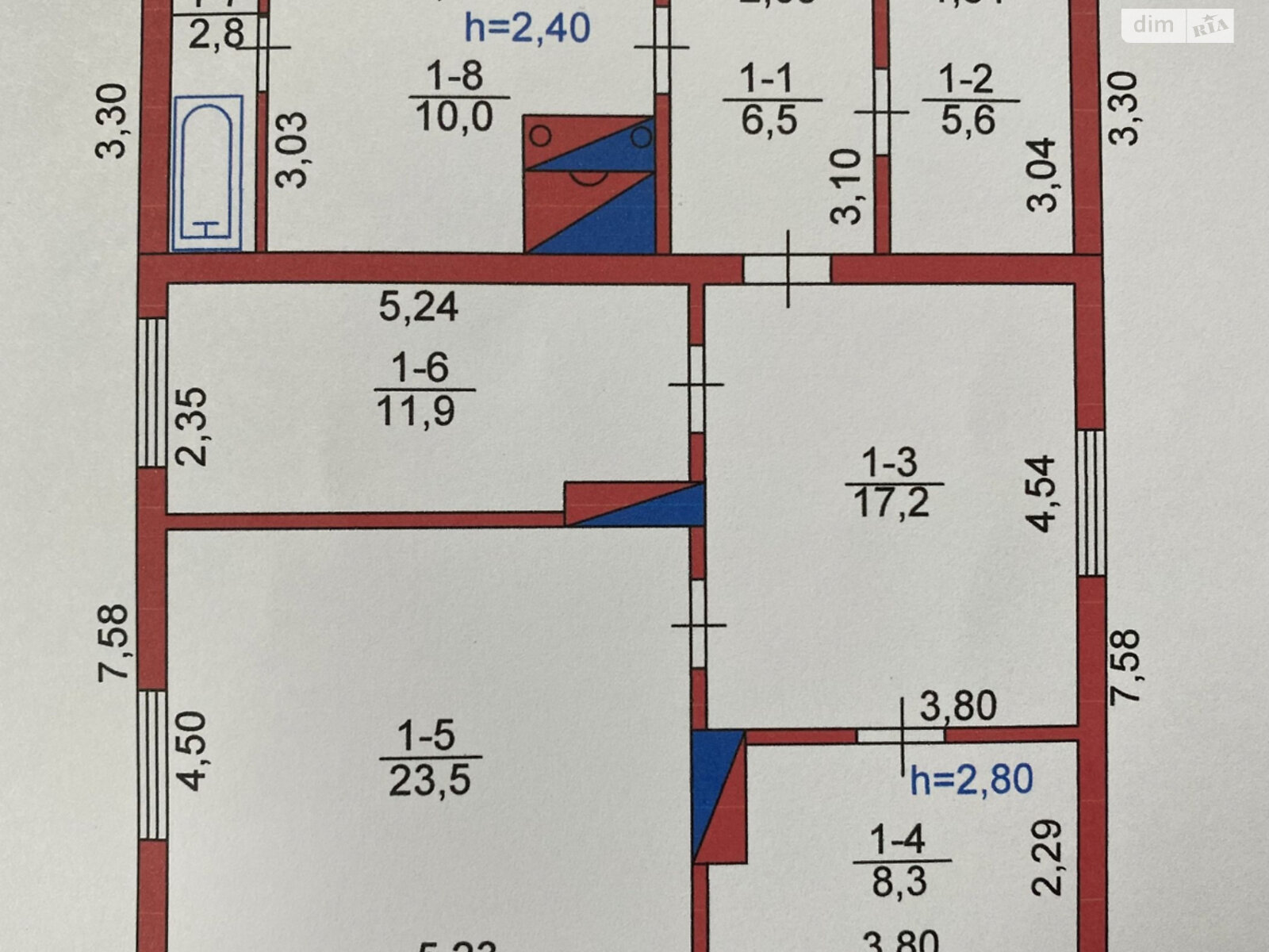 одноповерховий будинок з опаленням, 85.8 кв. м, цегла. Продаж в Рудці, район Центр фото 1 одноповерховий будинок з опаленням, 85.8 кв. м, цегла. Продаж в Рудці, район Центр фото 1