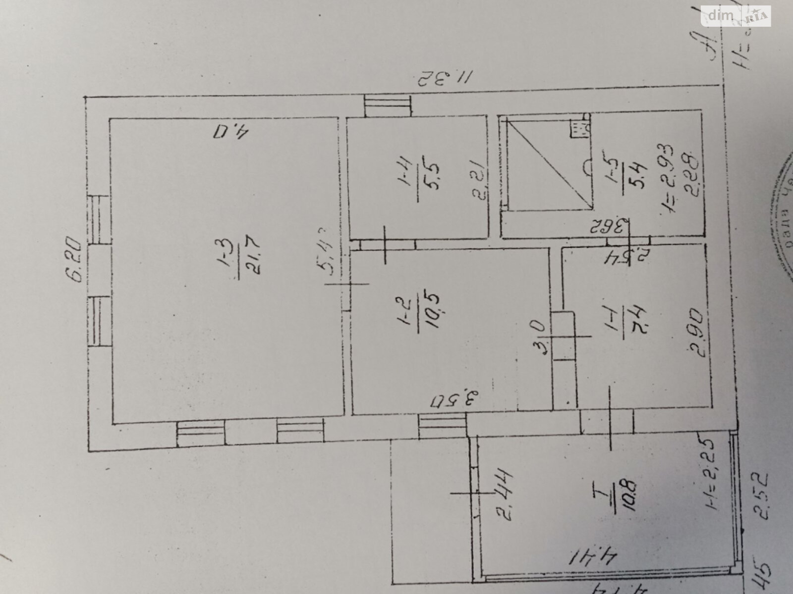 одноповерховий будинок, 70 кв. м, цегла. Продаж у Рудці фото 1