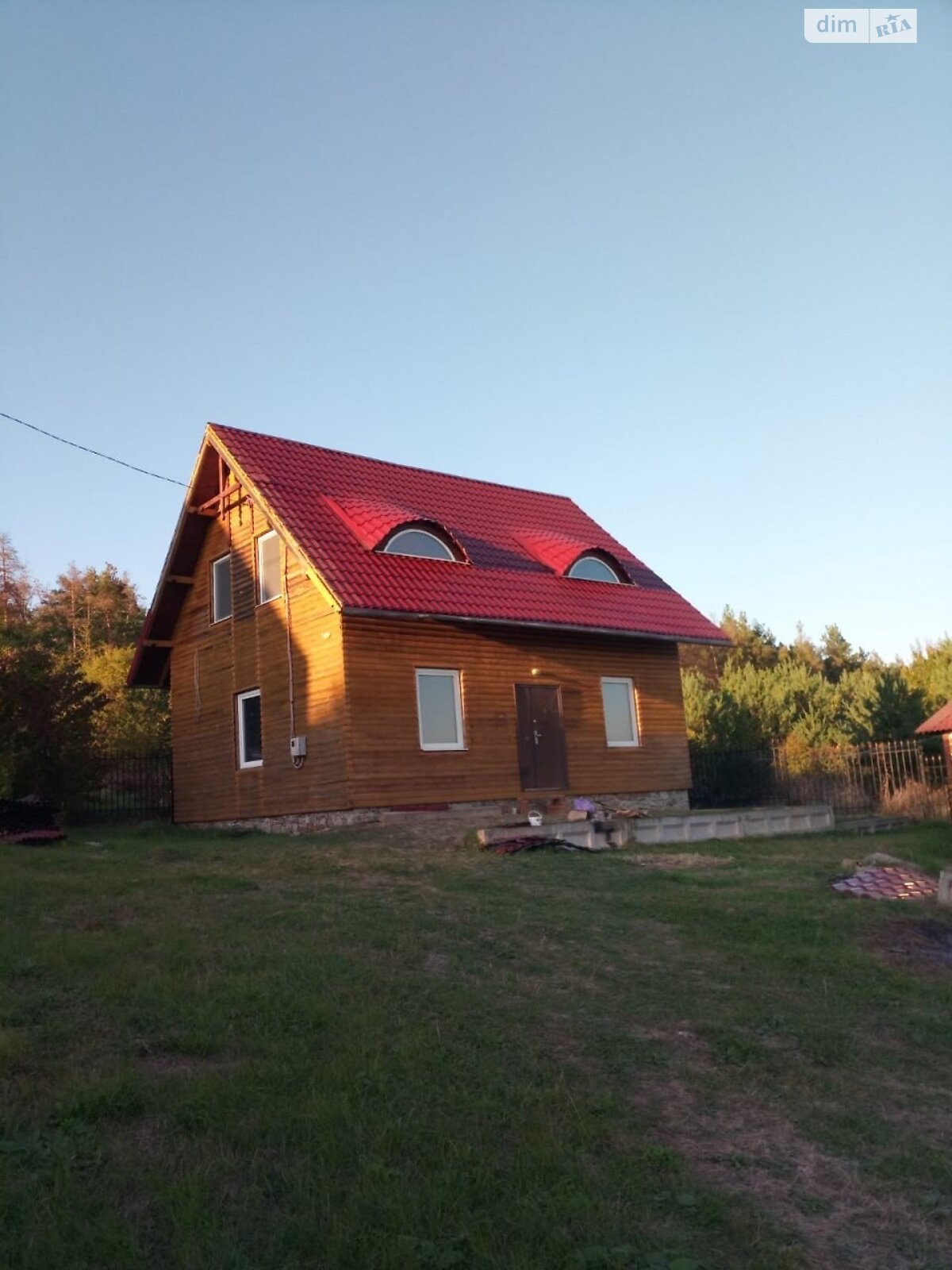 двухэтажный дом, 112.7 кв. м, дерево и кирпич. Продажа в Рудковцах фото 1